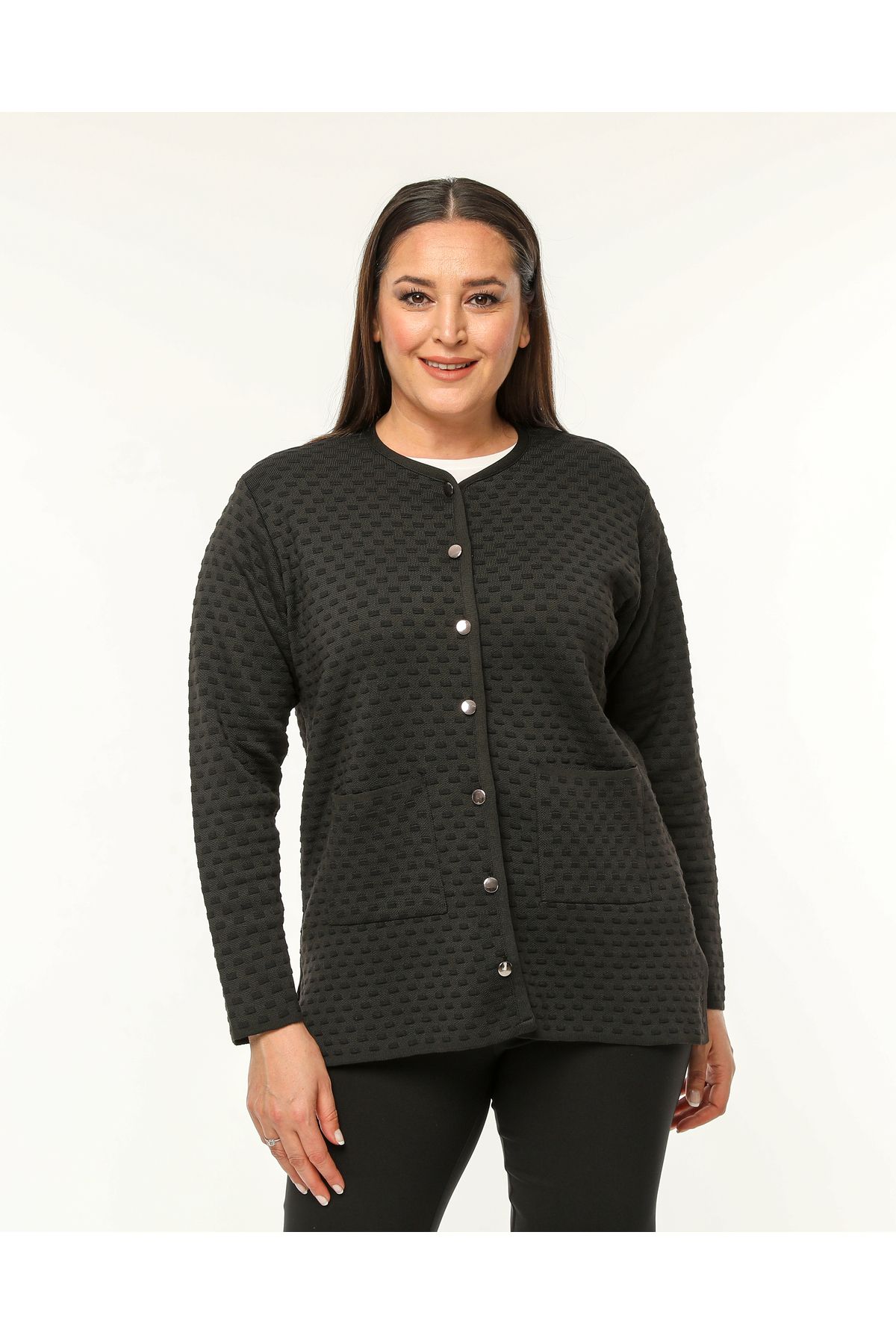 Plus size 2025 thick cardigan