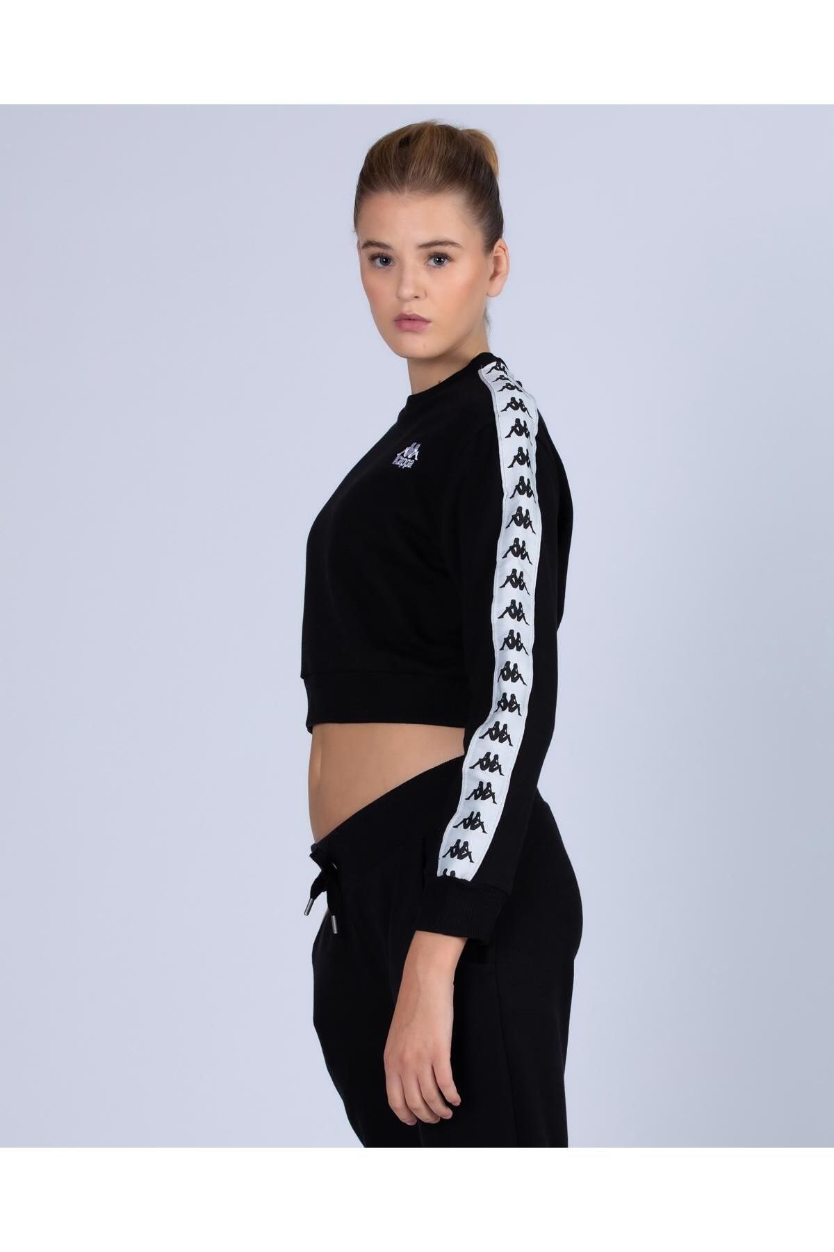 Black and white top kappa sweatshirt
