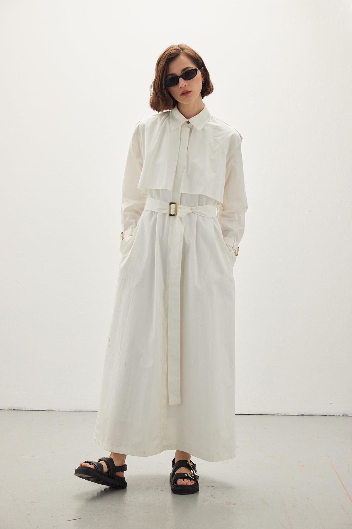 Manuka-Rochie Trench Ecru 7