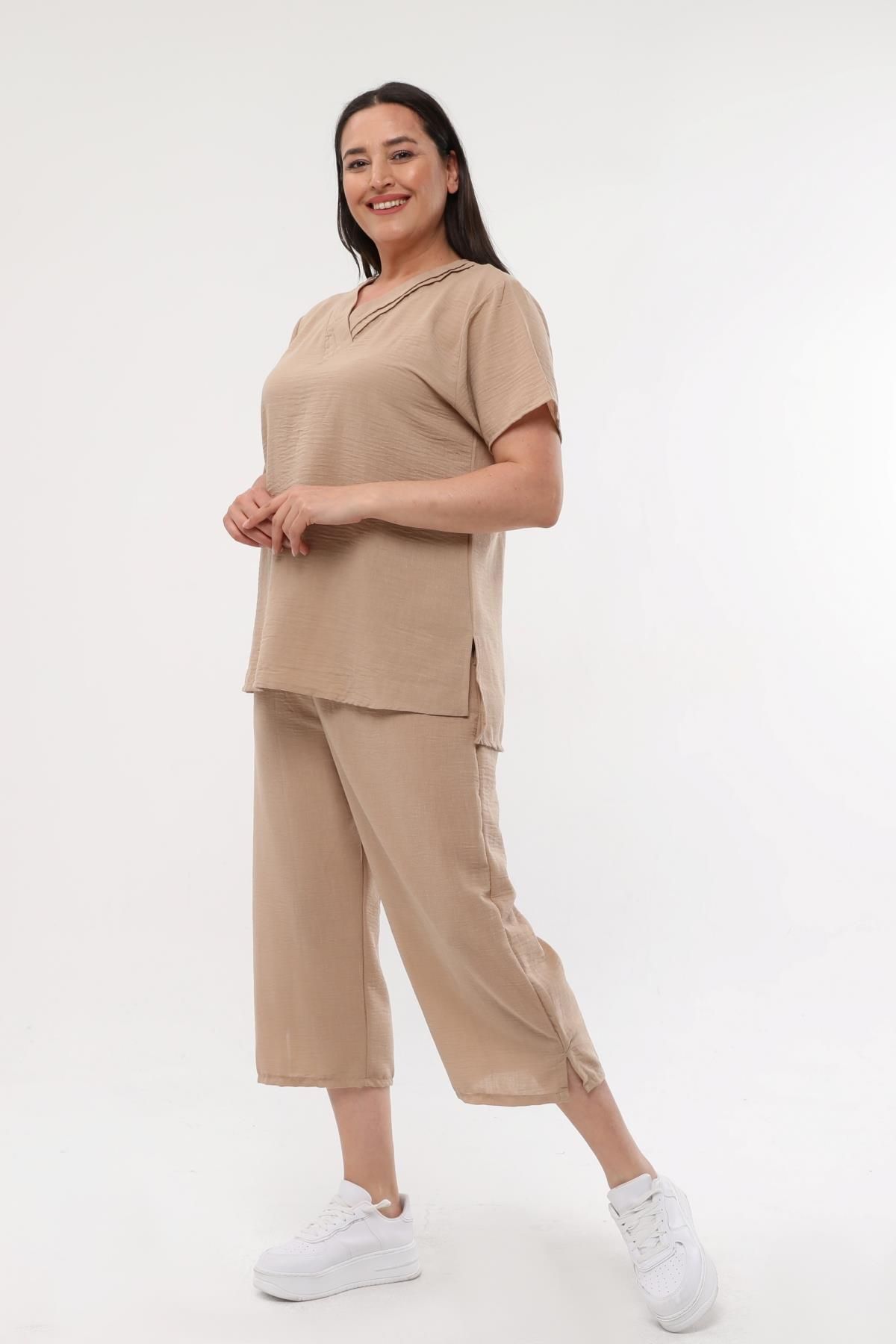 Plus size linen suit store