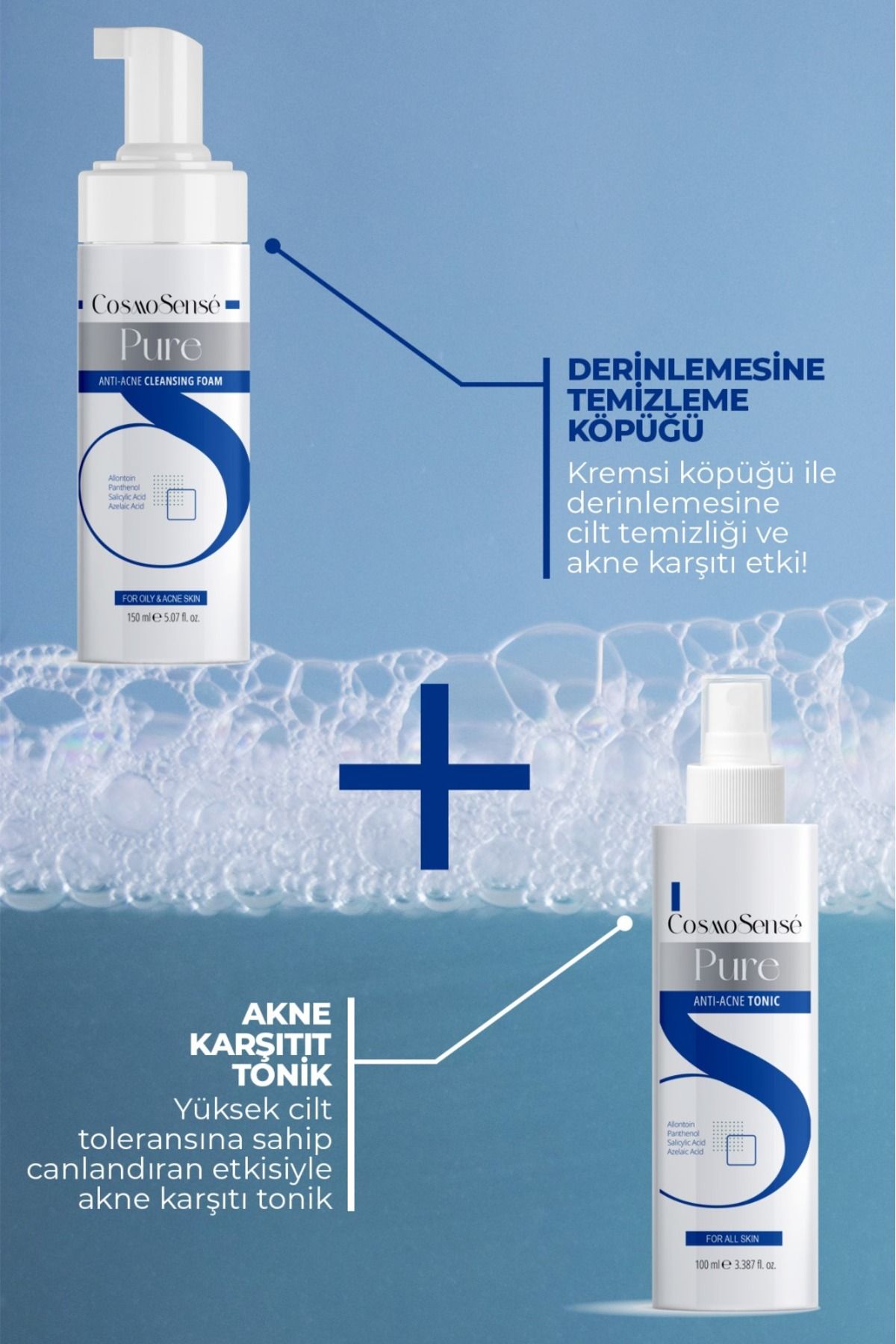 cosmosense-Anti-Acne Cleansing Foam + Tonic Set 2
