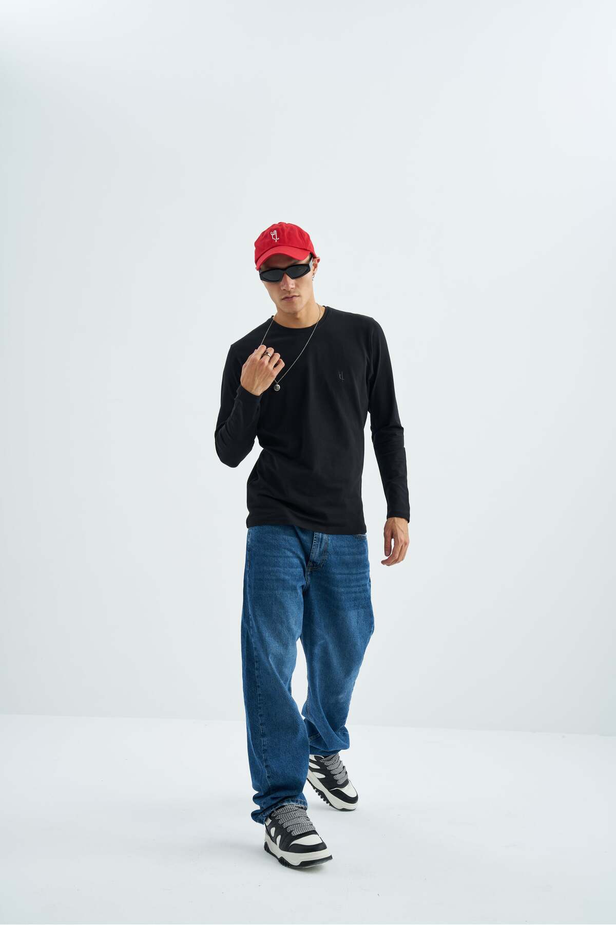 COLORDS Unisex Slim Fit Uzun Kol Tshırt