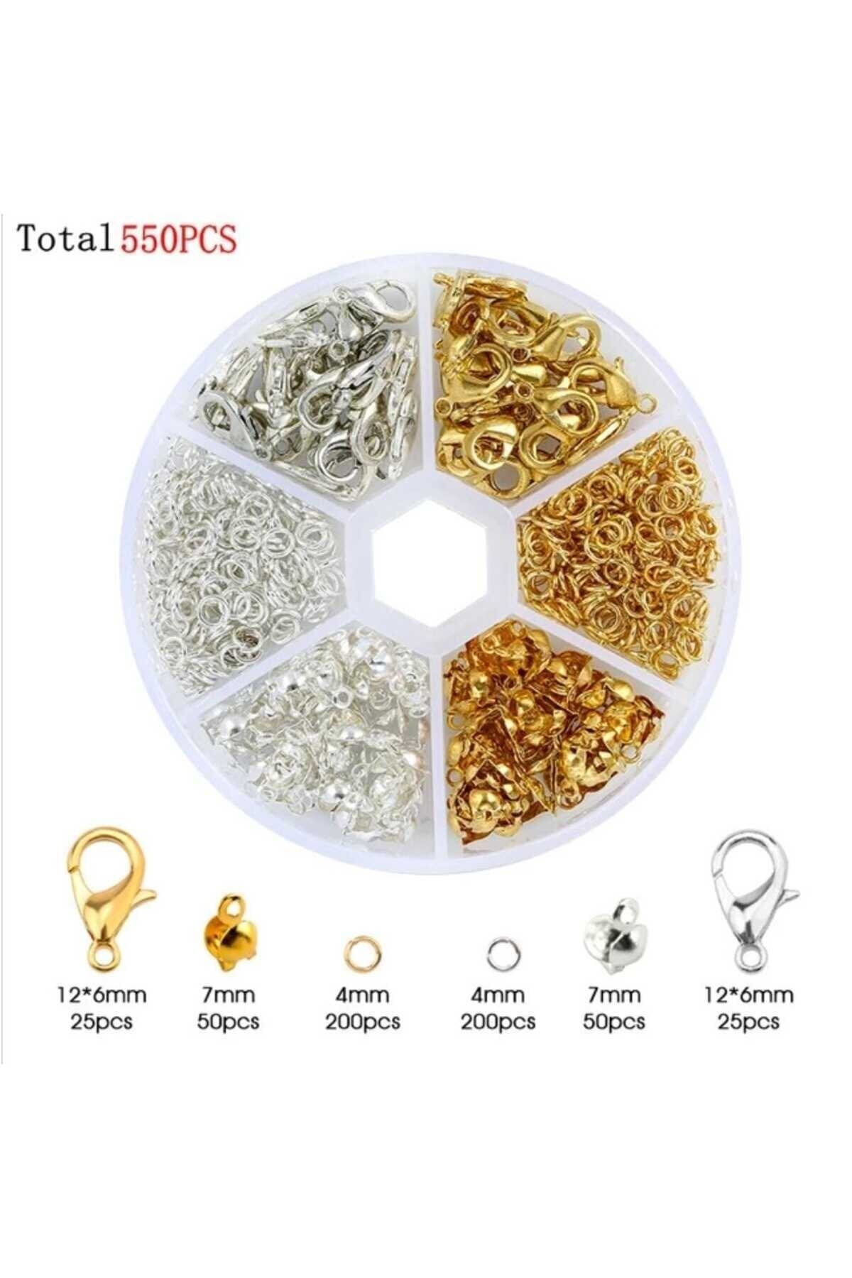 550 Pieces Jewelry Supplies Necklace Bracelet Jewelry making apparatus Set