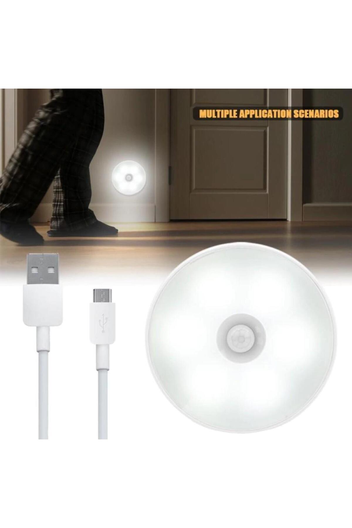 Hareket Sensörlü Usb Şarjlı Led Işık Lamba 3