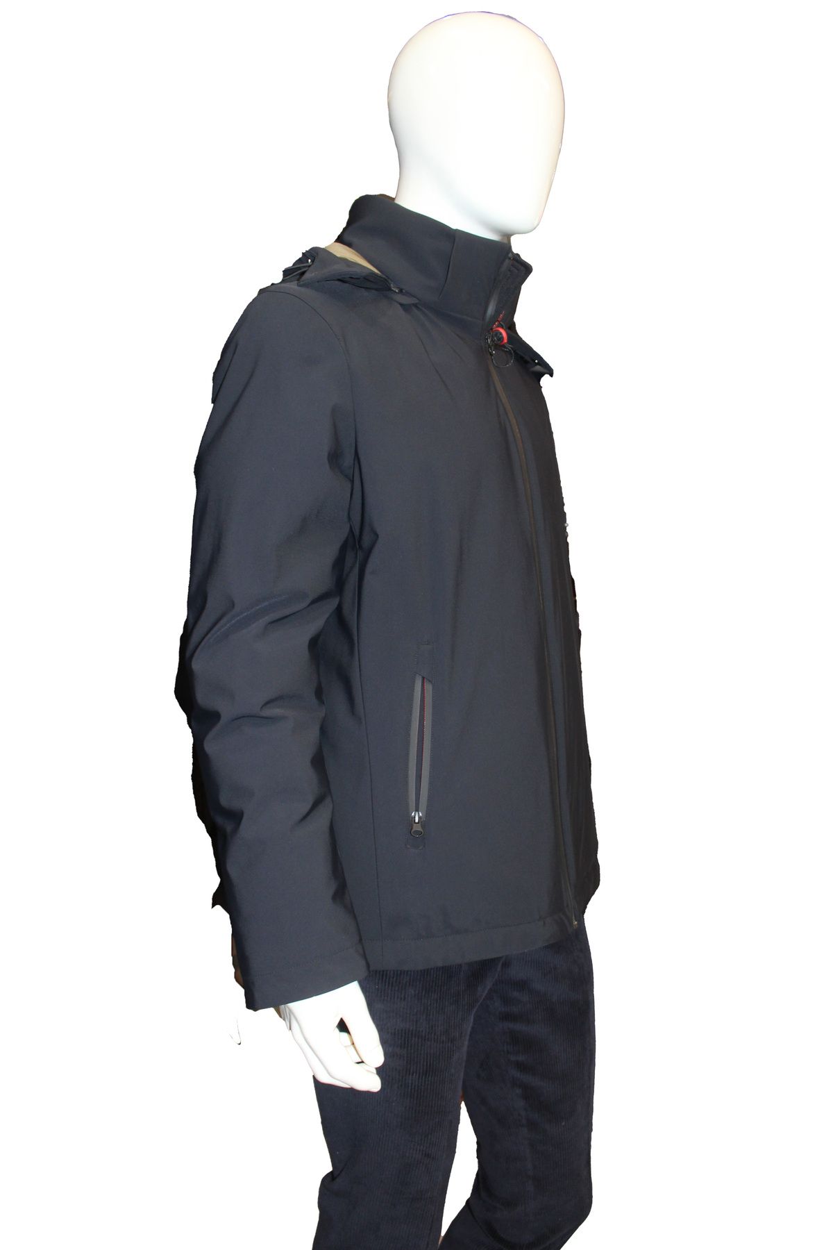 Allegro-Men's Hooded Coat Black 2