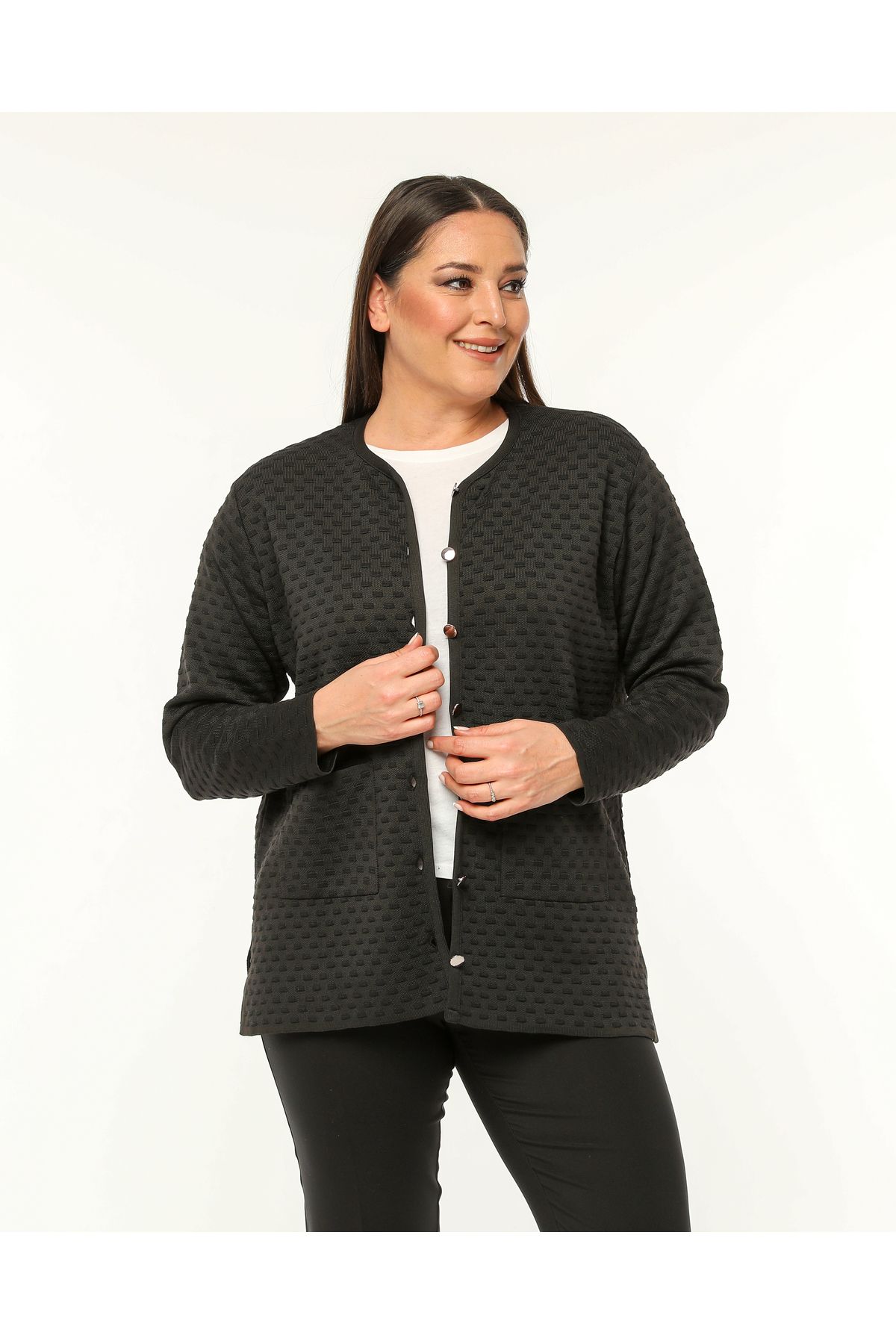 Plus size best sale thick cardigan
