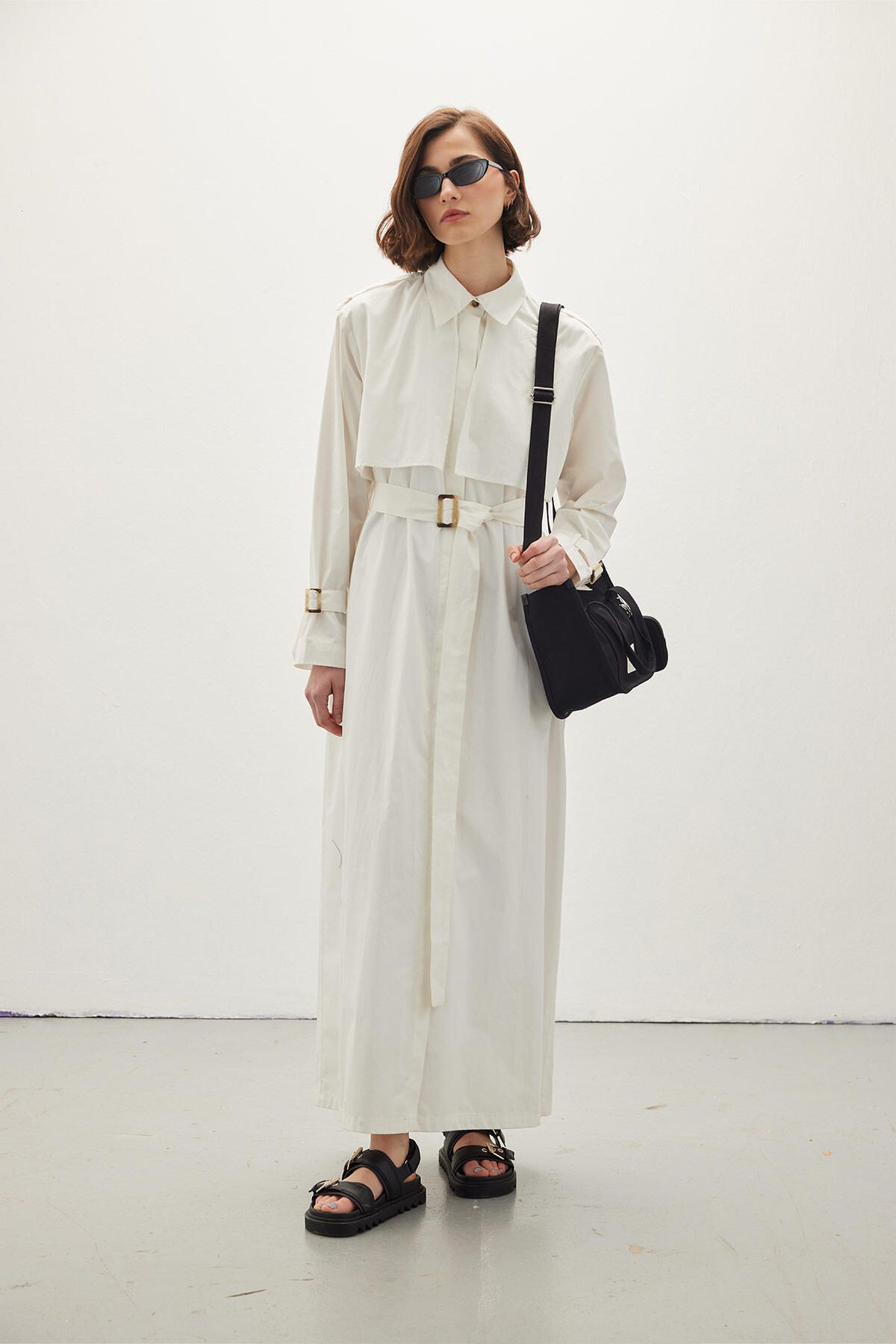Manuka-Rochie Trench Ecru 3