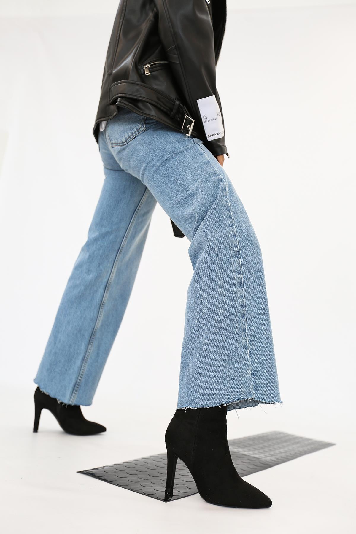 Stil Durağı Montero Model 8 Cm Topuklu Zara Model Bot Sıy.suet Fiyatı