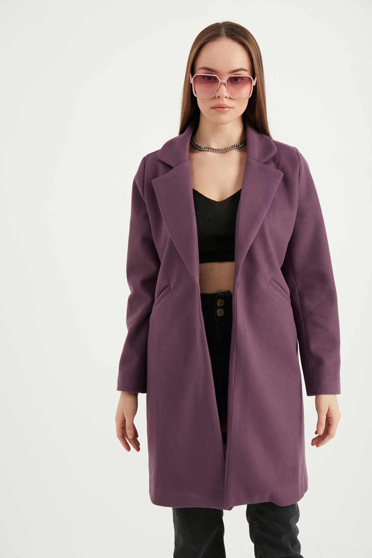 MEECY Women s Kachet Coat Trendyol