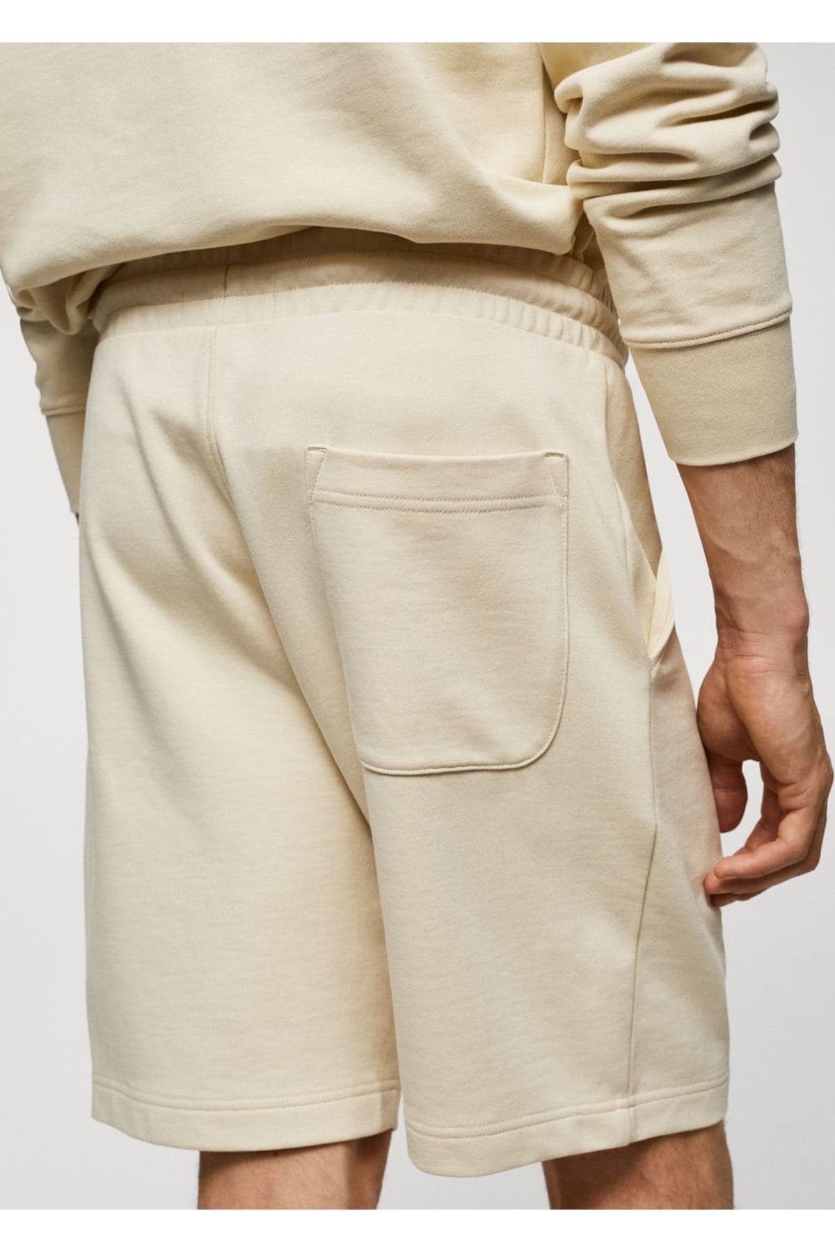 MANGO Man-Βαμβακερό jogger σορτς jogger 6