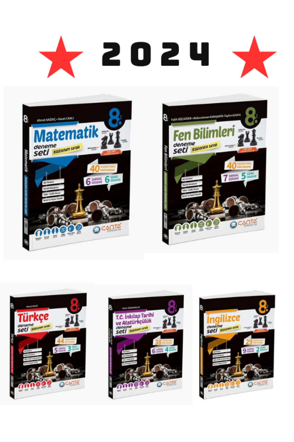 Çanta Yayınları 2024 ÇANTA YAYINLARI KAZANIM SIRALI MATEMATİK