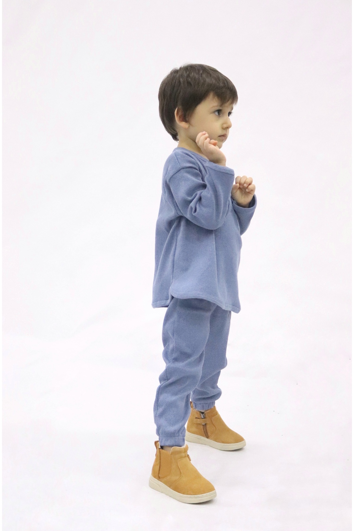 ست نوزادی پسرانه – دخترانه آبی BALKABAĞI | Cepli palamut takım اورجینال - تصویر 3