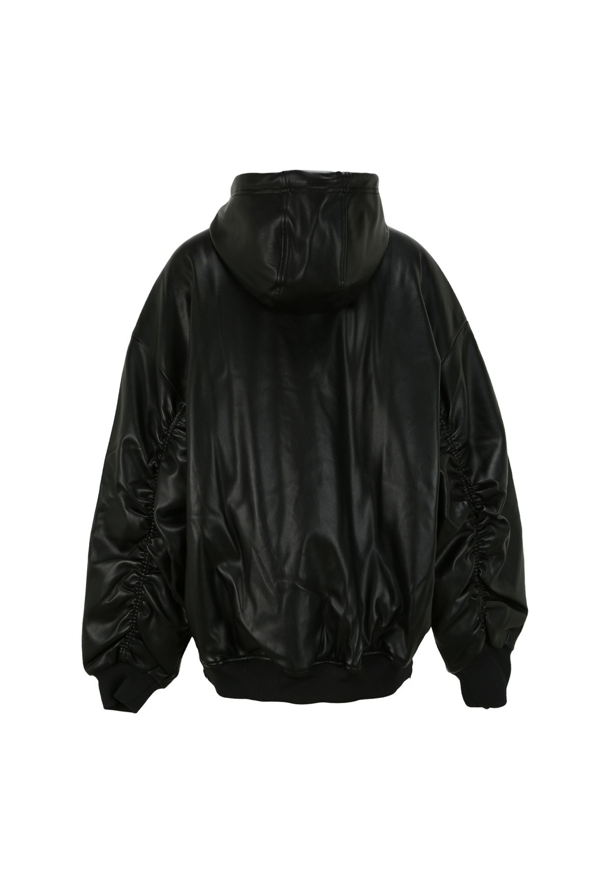 Adidas leather look shop jacket