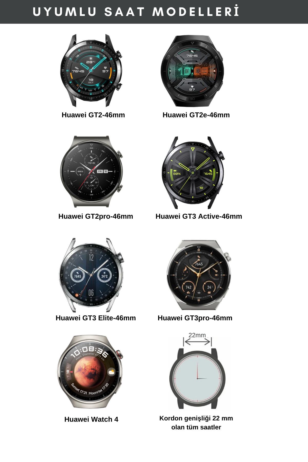 vagave Huawei Watch Leather Band Gt2 Gt2e Gt3 Gt3 Pro Active Watch