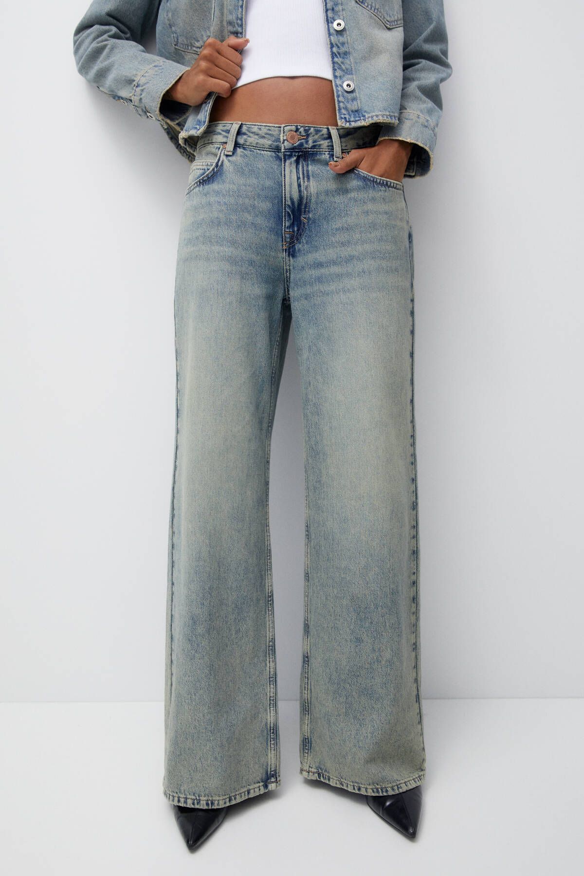 Pull & Bear شلوار جین گشاد سایز بزرگ