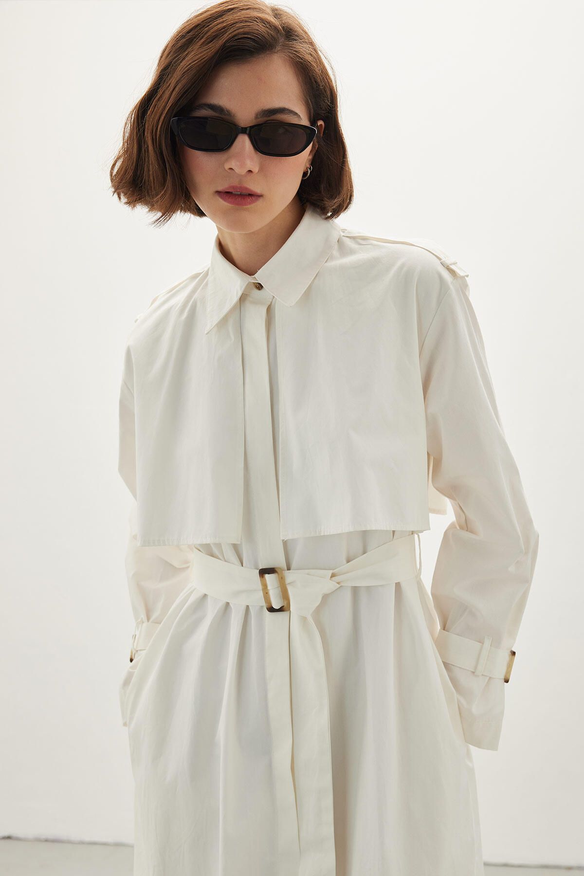 Manuka-Rochie Trench Ecru 5