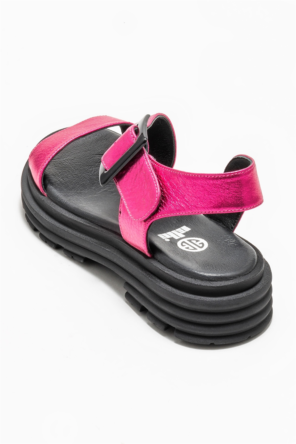 صندل اسپرت Elle Shoes زنانه چرم طبیعی فوشیا اورجینال - تصویر 4