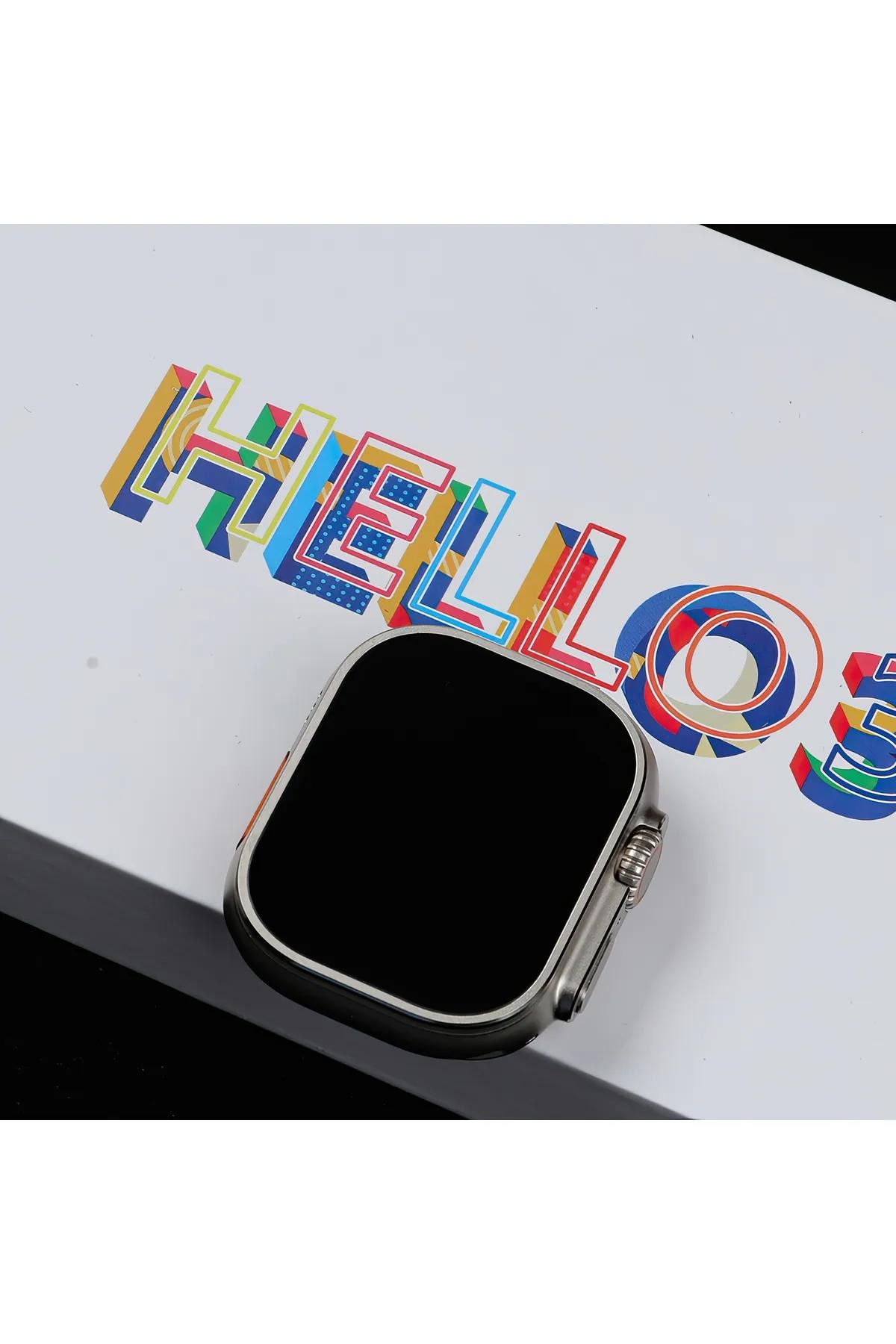 Hello Watch 3+ Plus 4gb Hafıza Ve Aksesuar Bağlantılı Akıllı Saat Amoled Ekran Kordon Hediyeli
