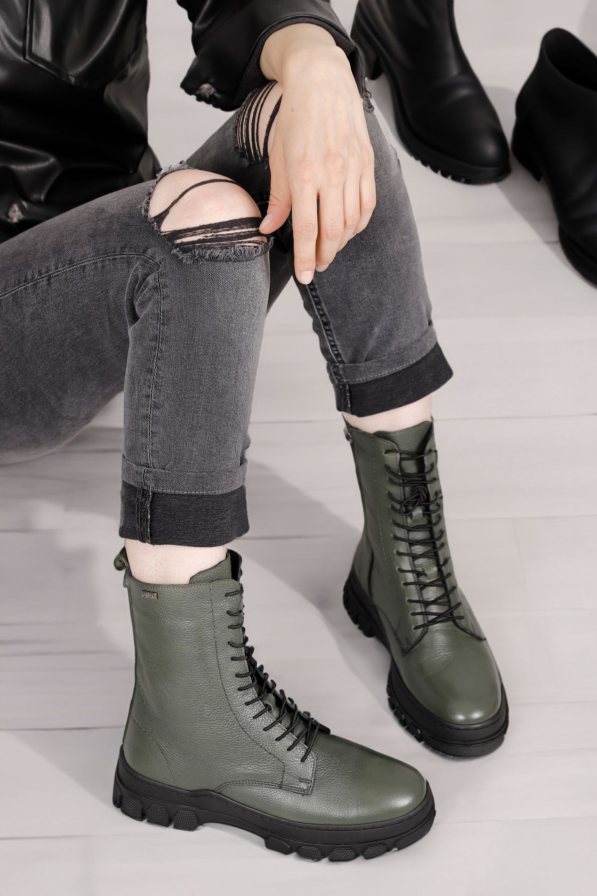Daily shoes womens store military combat boots