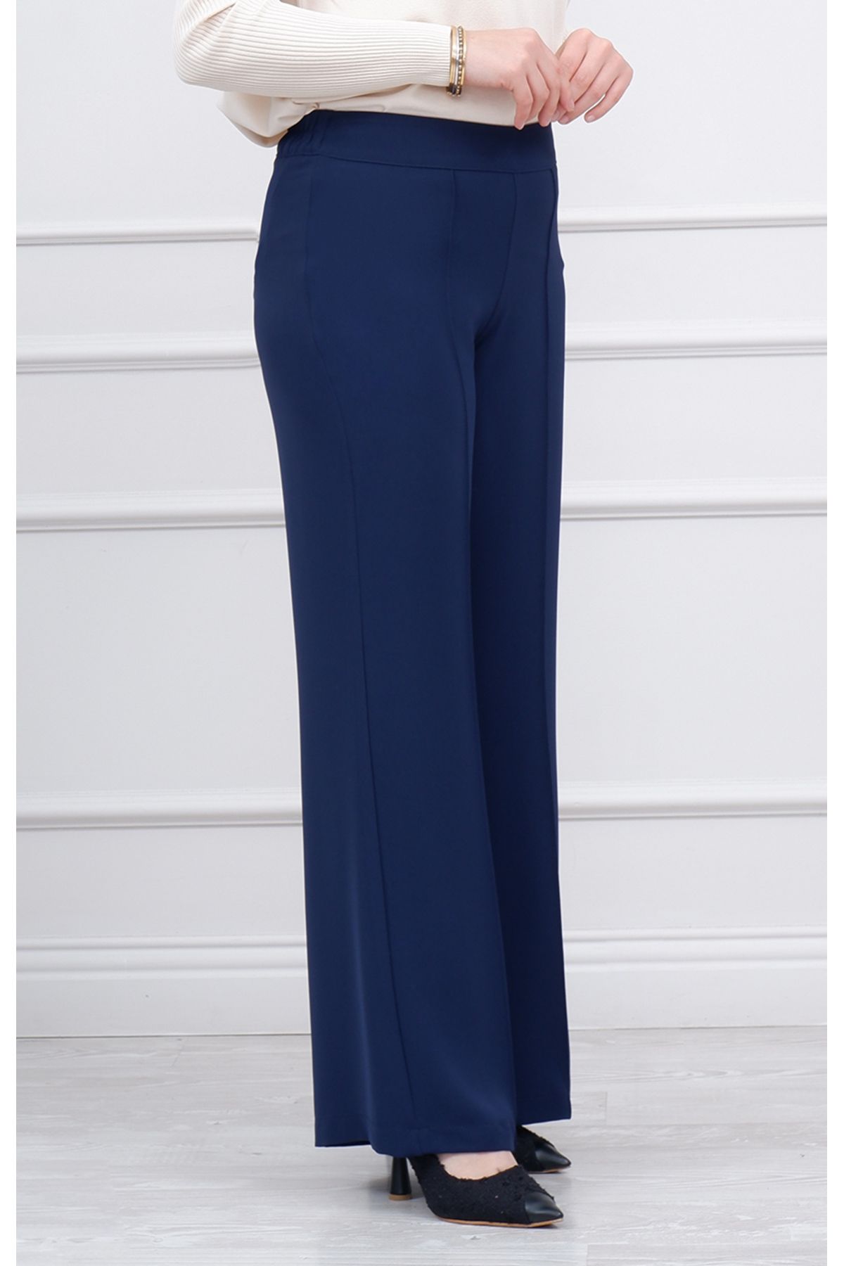 red show-Pantaloni bleumarin 20590 2