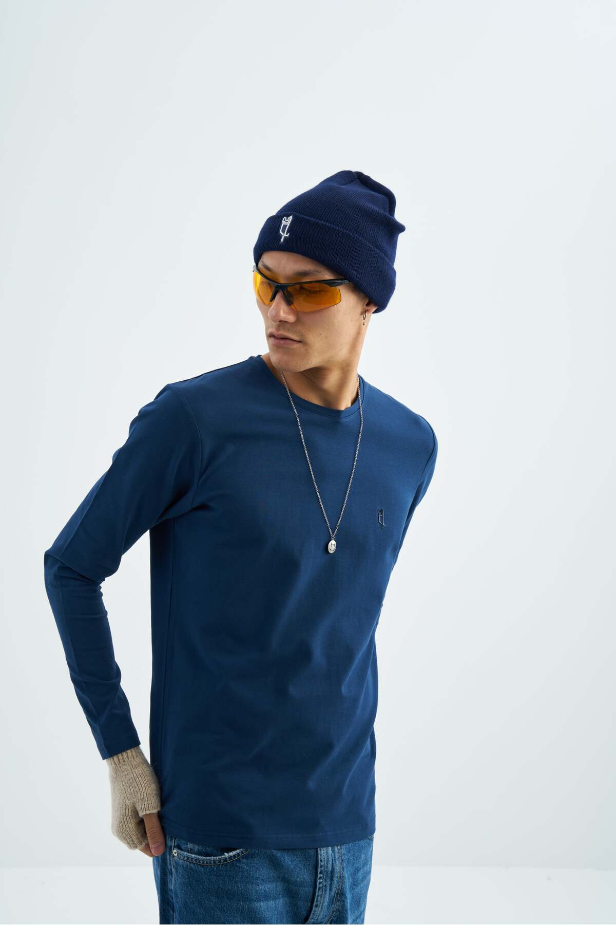 COLORDS Unisex Slim Fit Uzun Kol Tshırt