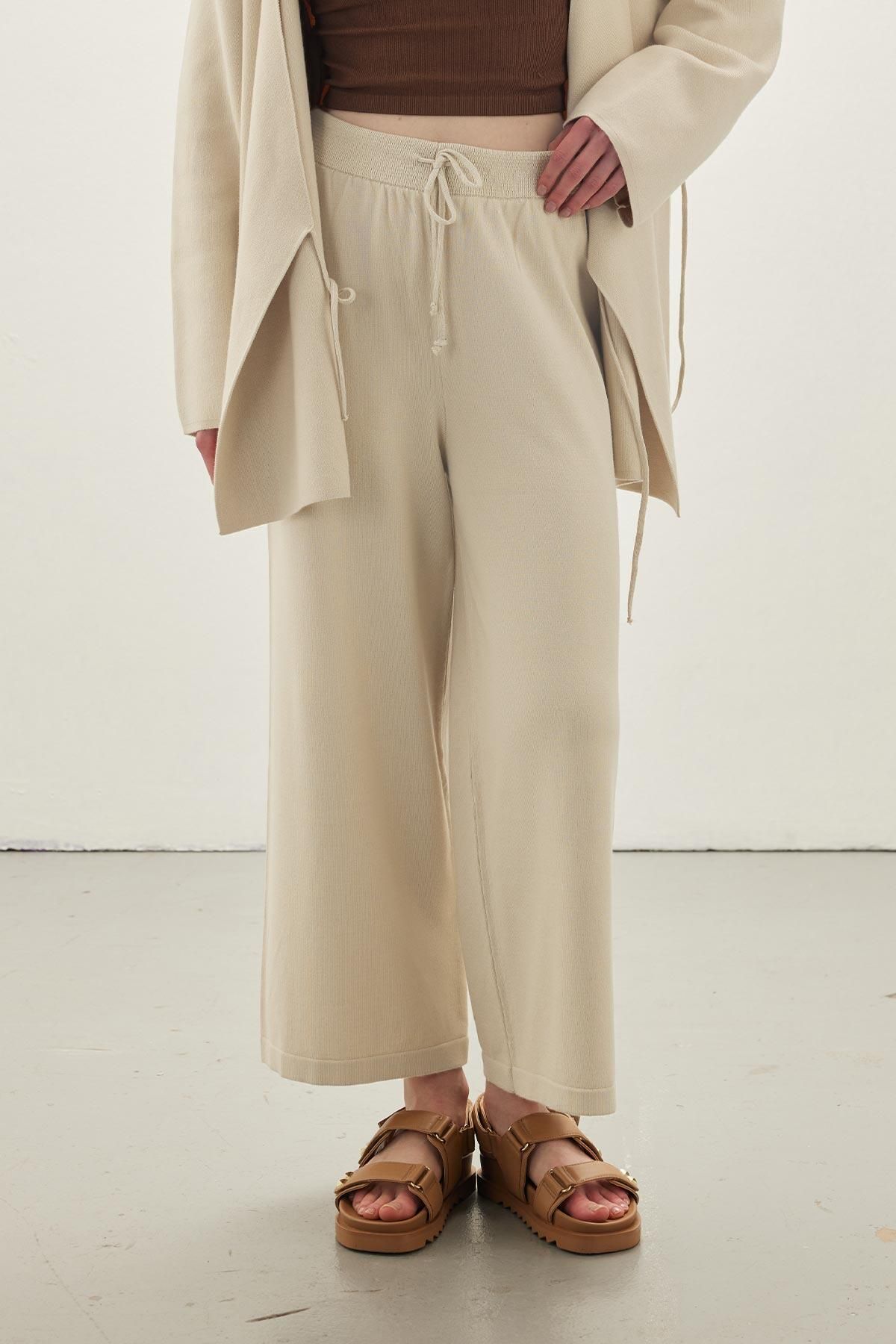 Manuka-Feinstrickhose Beige 5