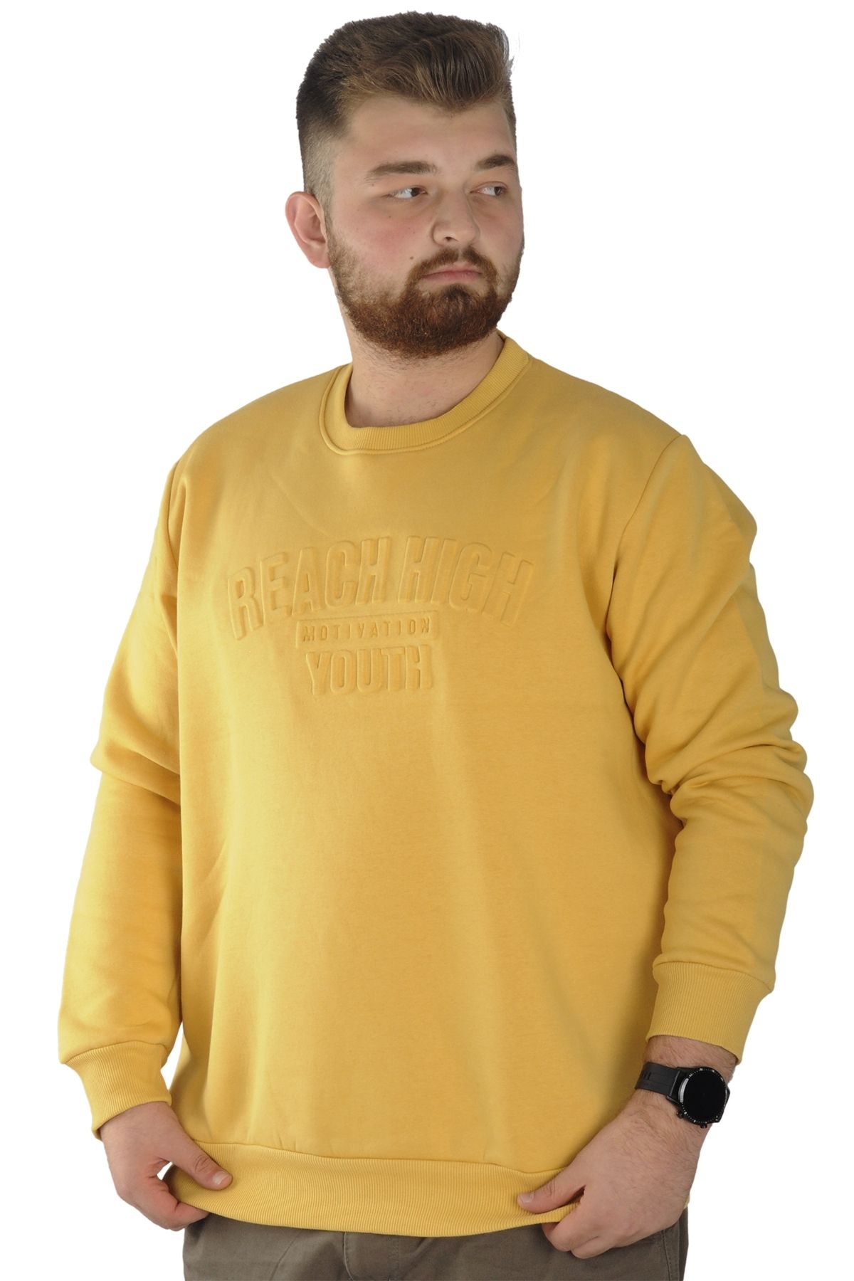 Plus size yellow shop sweatshirt