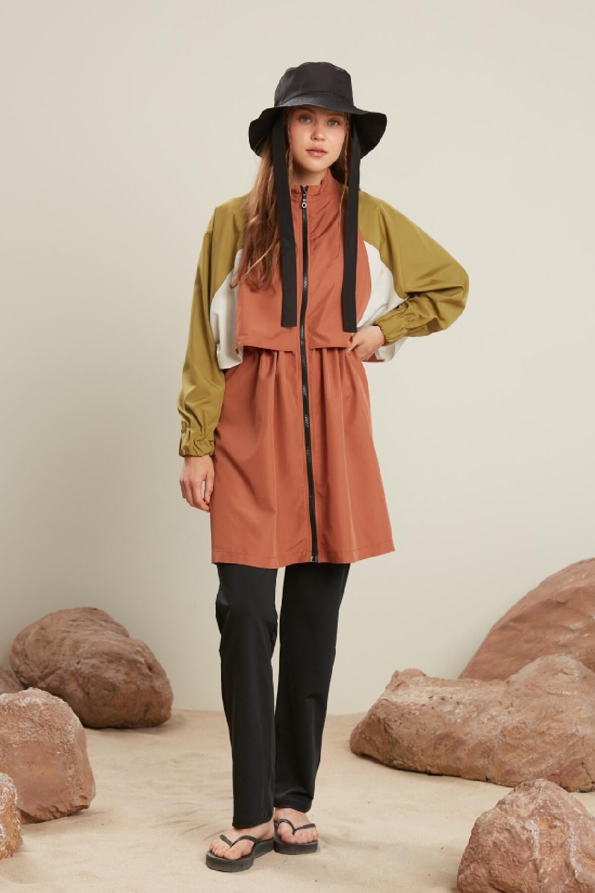 Manuka-HIJAB-BADEANZUGHOSE MIT GERADE BEIN SCHWARZ 6