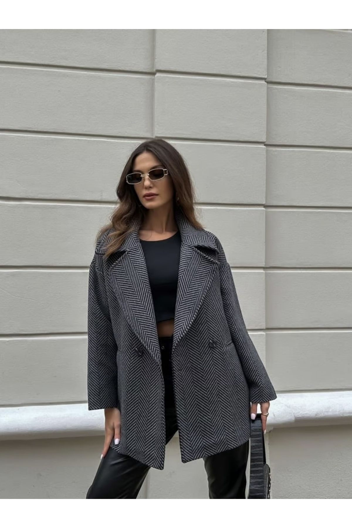 Oversized short coat sales