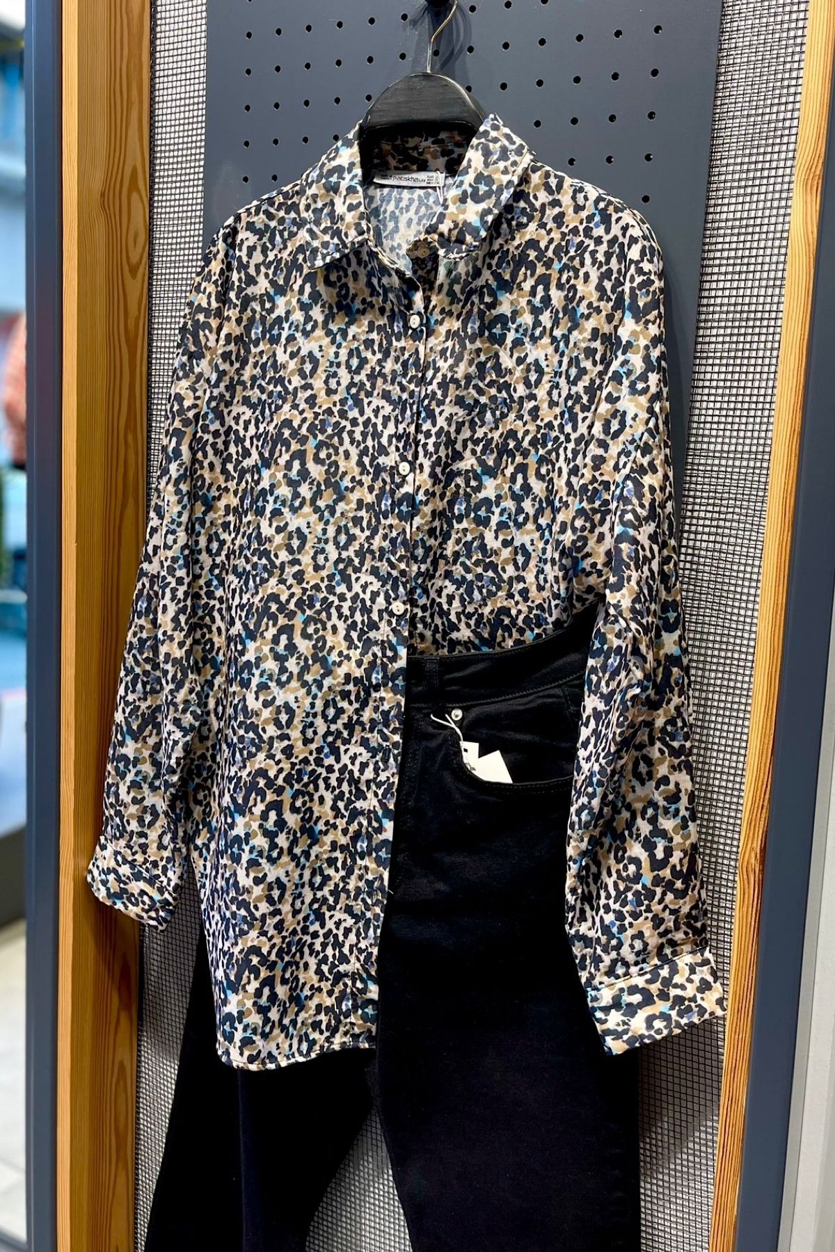 FEMELLE-Cămașă oversize cu model pentru damă 1