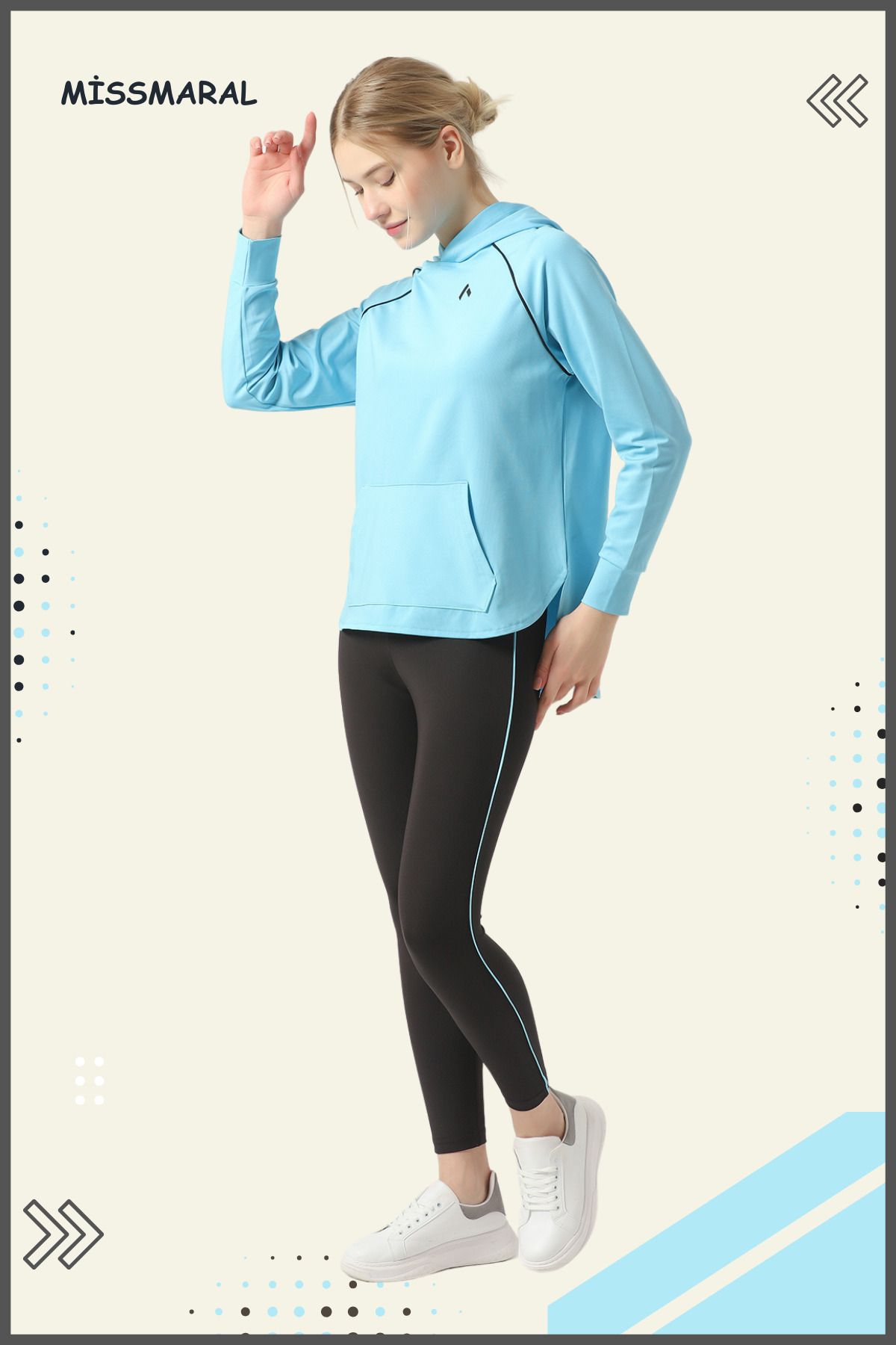 missmaral Women s Tracksuit Set Sports Tunic Slim Fit Leggings Diving Fabric Sports And Casual Blue for Women price in Dubai UAE Compare Prices