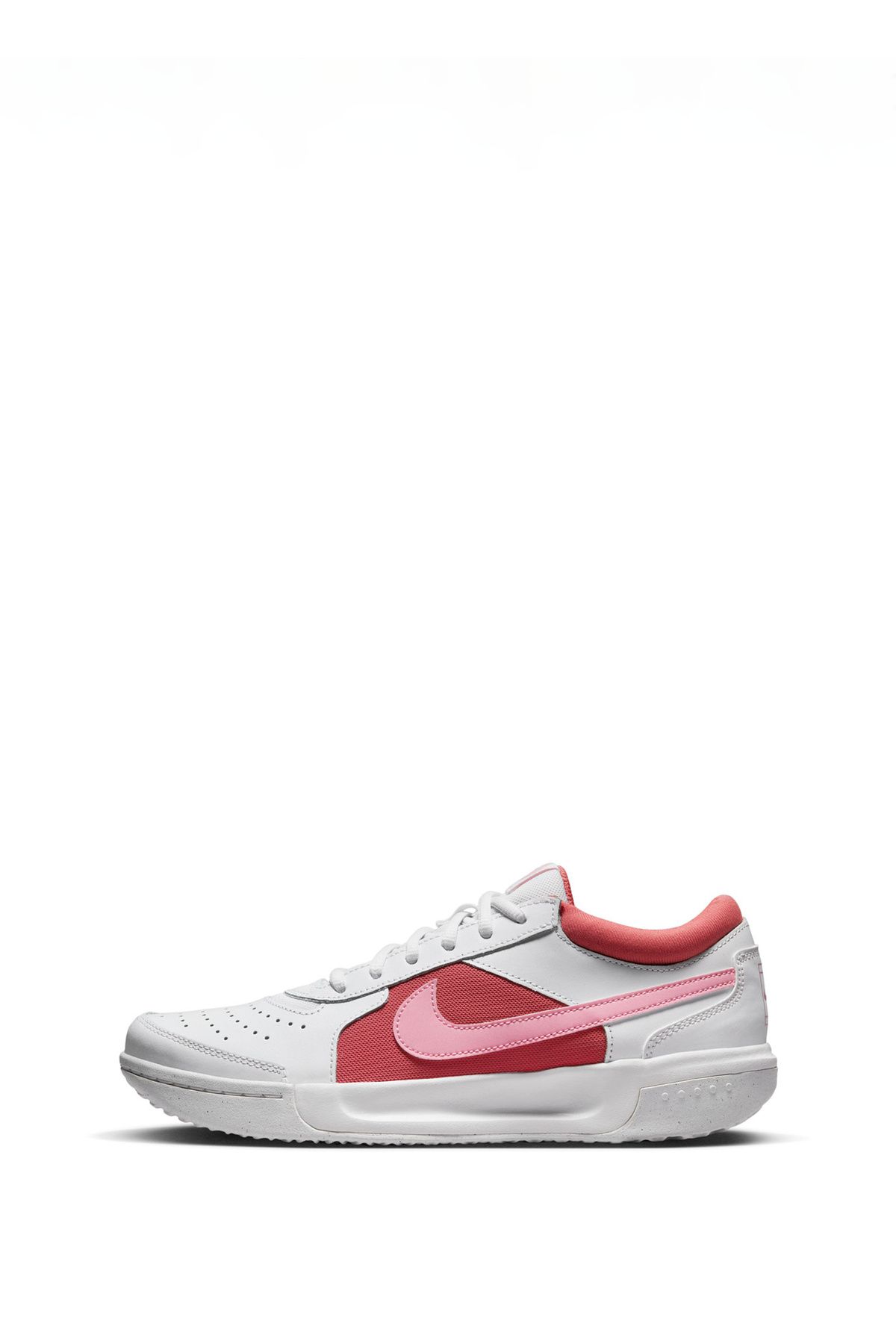 کفش های سبک زندگی زنانه سفید - صورتی DV3279-101 W ZOOM COURT LITE 3 Nike