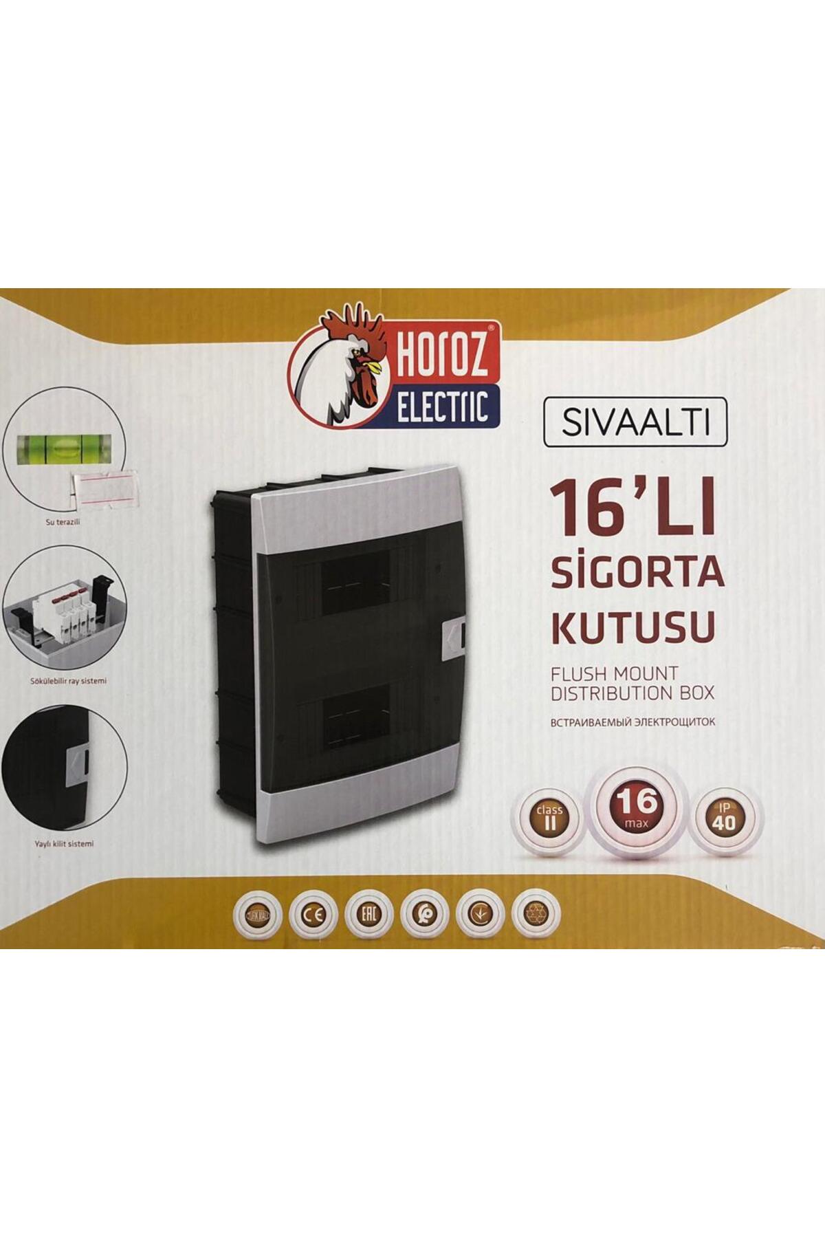 FUSE BOX FLUSH MOUNTED WITH 16 PIECES