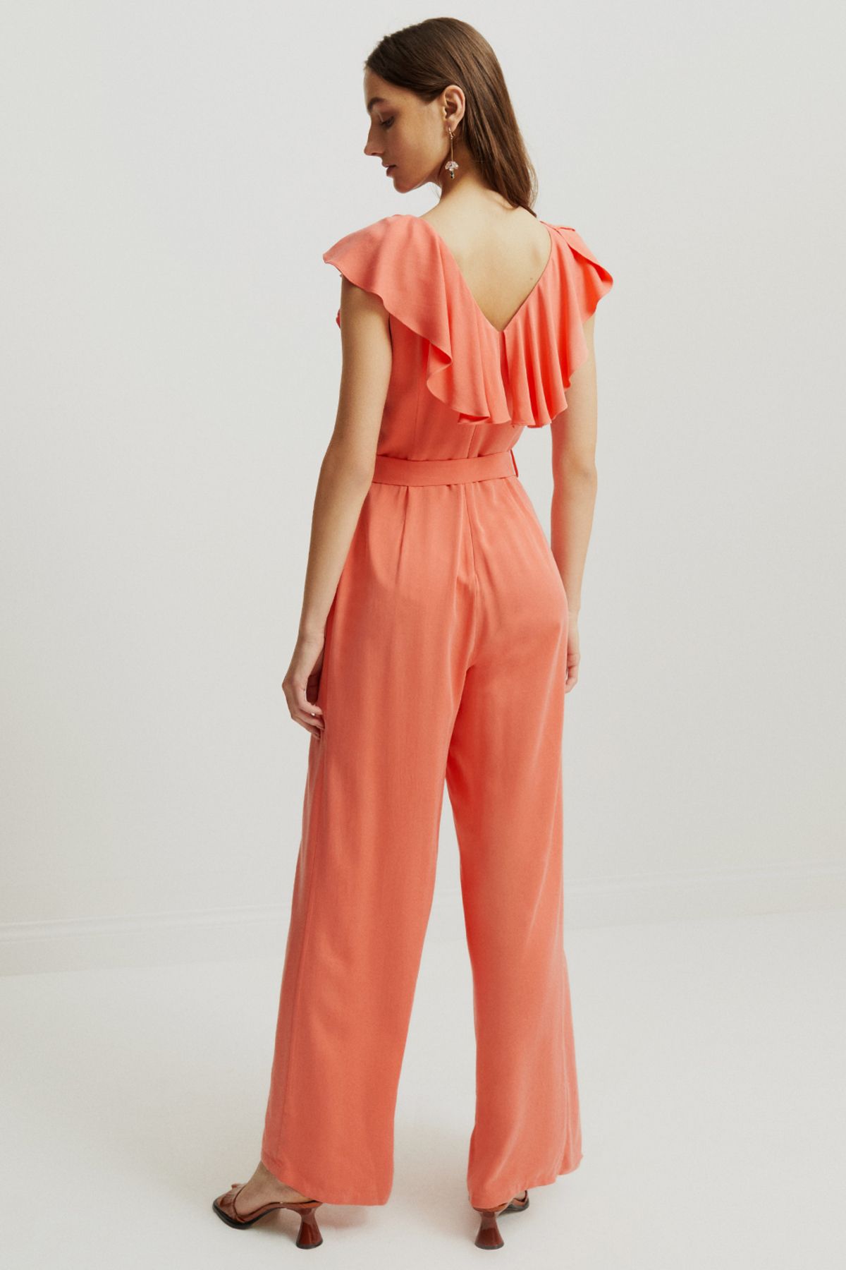 Asos coral jumpsuit hot sale