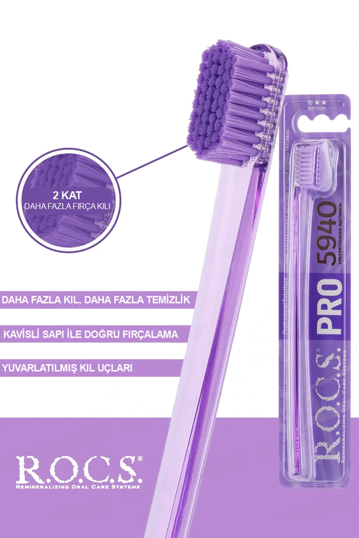 R.O.C.S.-Active Magnesium Tooth Enamel Nourishing Toothpaste and 5940 Pro Toothbrush Set 3