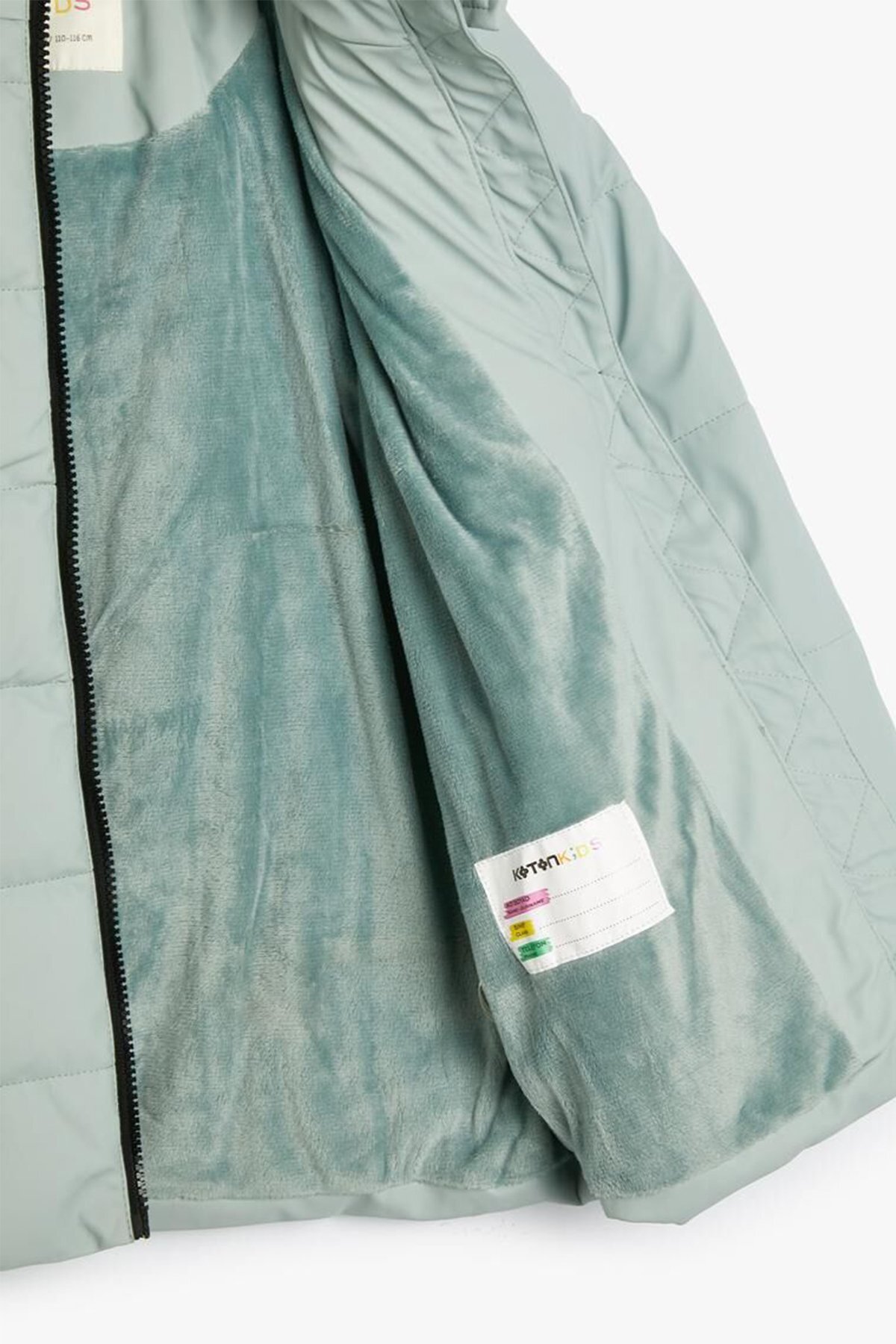 Koton Kız Çocuk Fermuar Kapamalı Manşetleri Lastikli Oversize Şişme Mont 4WKG00011AW fotoğrafı 4 (önizleme)