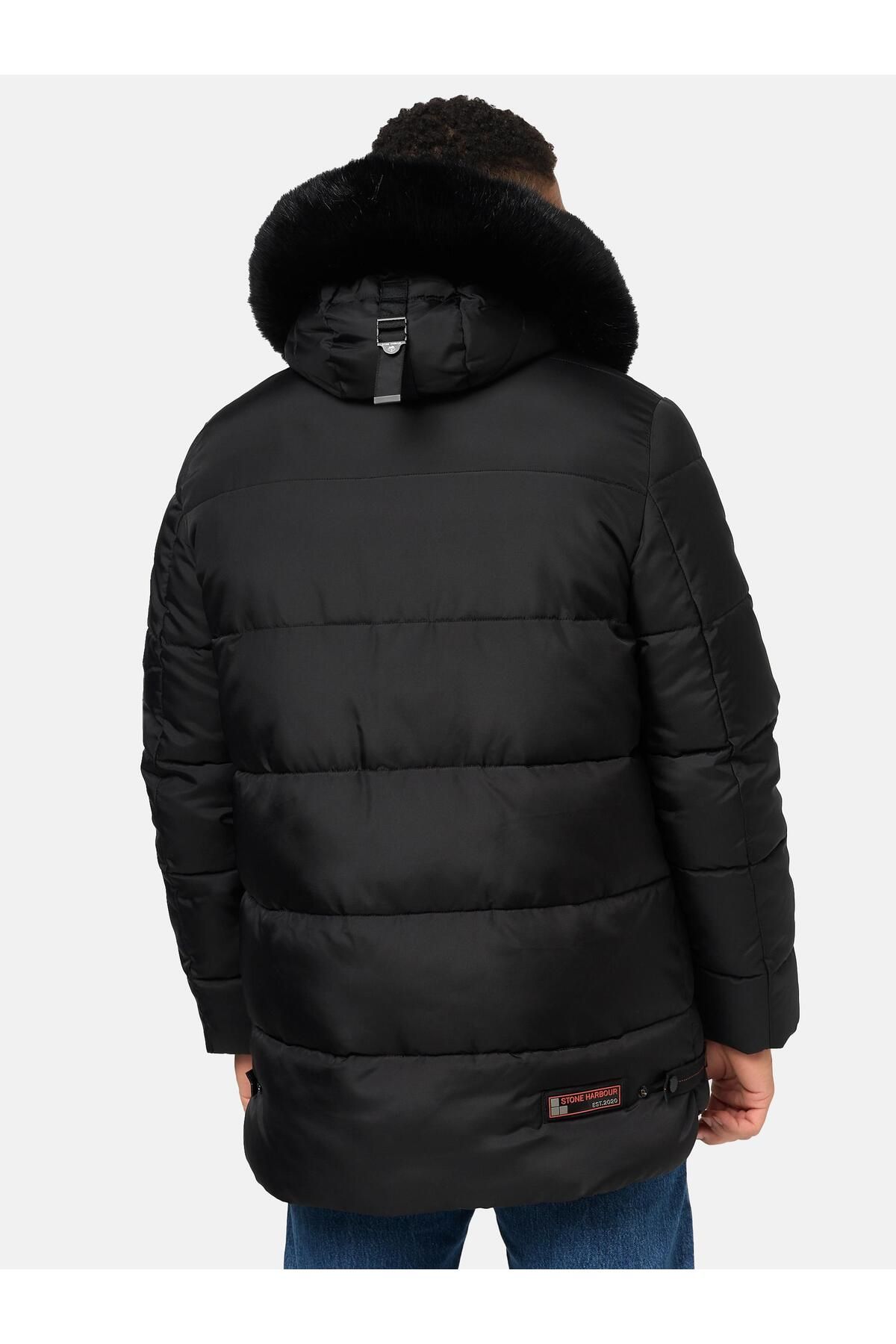 STONE HARBOUR Winter jacket - black 