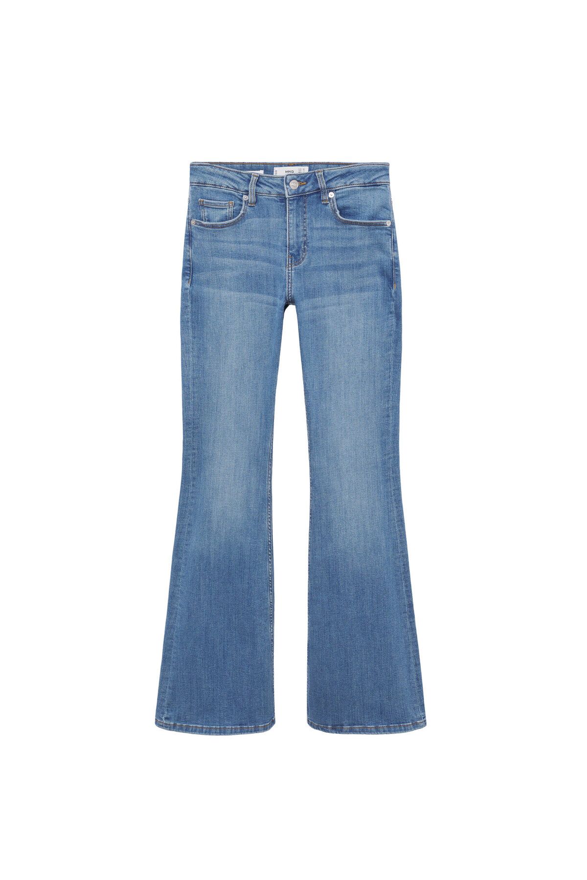 Bel Yüksekliği Orta Boy Flared Jean