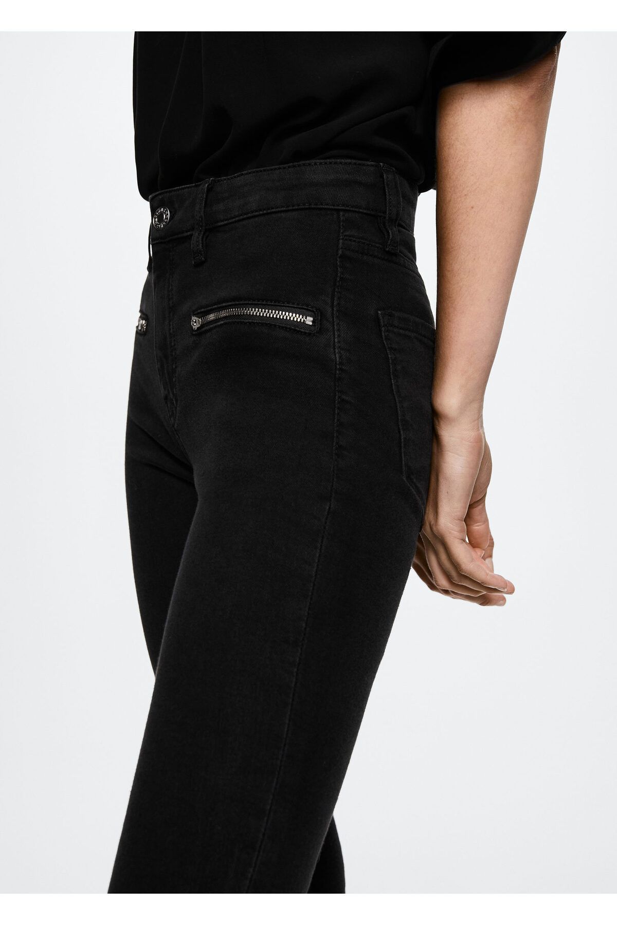 Biker Tarz Skinny Jean Pantolon