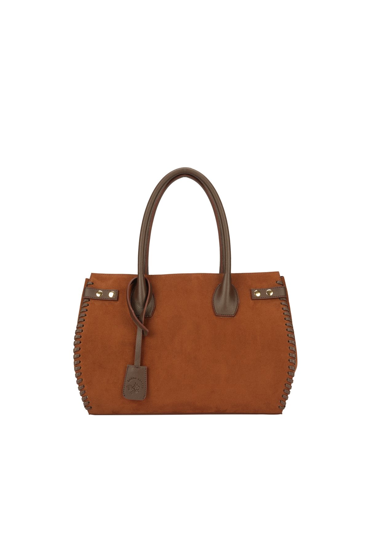 Dark brown suede store handbags