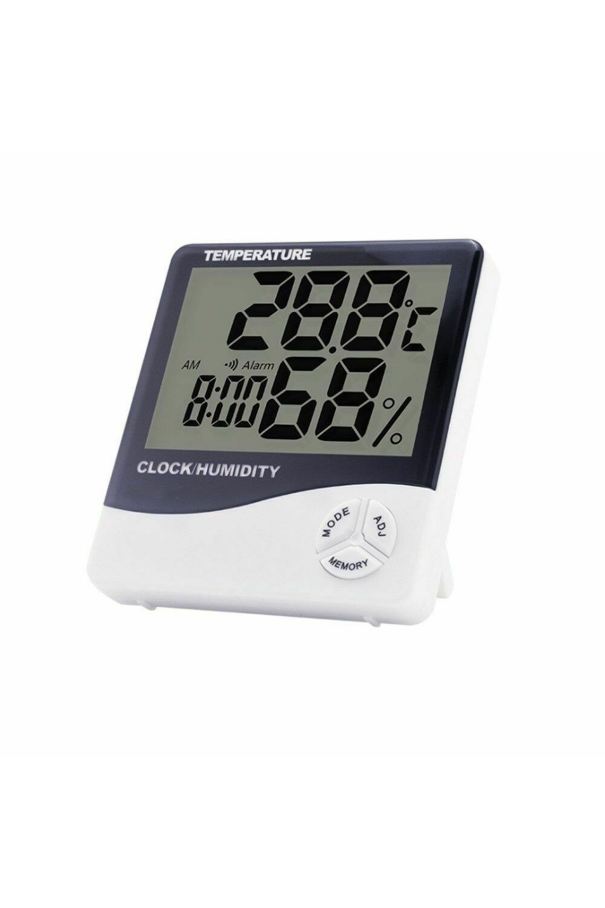 Termometre Techmaster 1 Dijital Termometre Nem Ve Isı Ölçer Masa Saati Alarm ...
