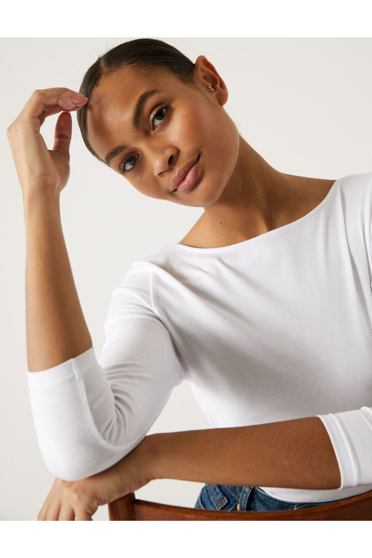 Marks & Spencer Slim Fit Kayık Yaka Tshirt Fiyatı, Yorumları Trendyol