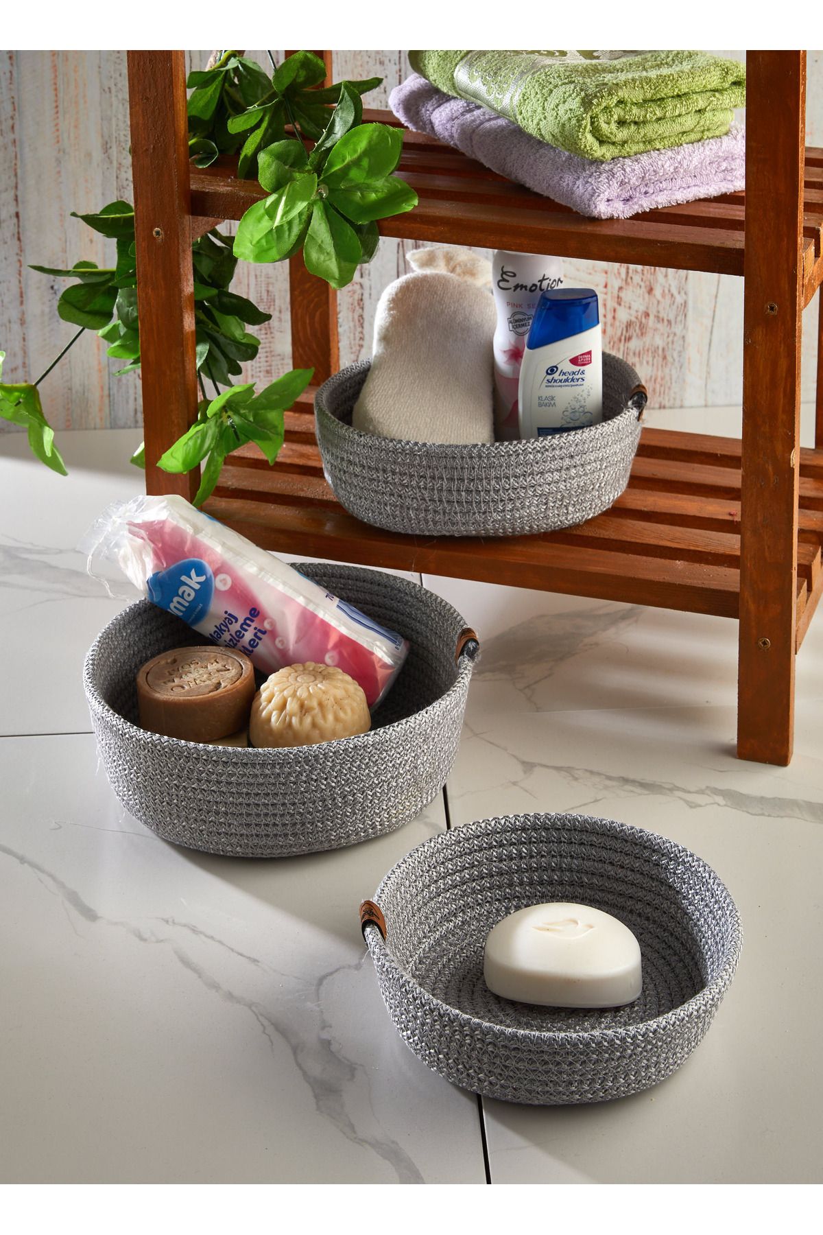 MS Glassware Coș Decorativ Pentru Pâine Sofram Jute - Organizator - One Size