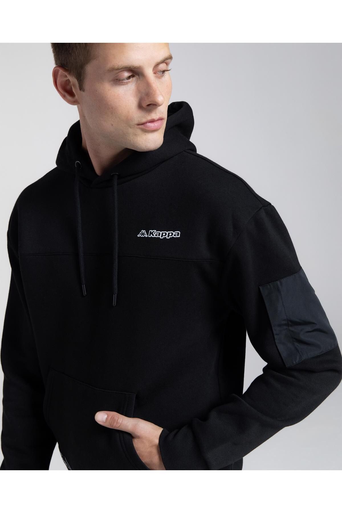Kappa hoodie mens black online
