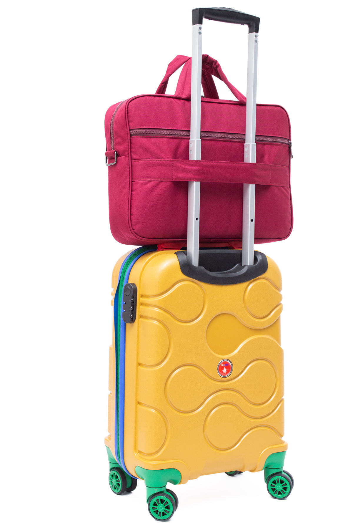 KAFF-Claret Red Unisex 15.6'' Water and Shock Resistant Functional Computer Briefcase with Inner Compartment 7