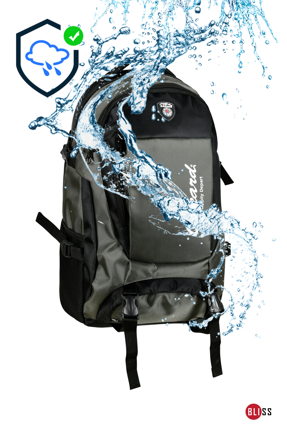 کوله پشتی زنانه خاکستری Bliss | bls906 اورجینال - تصویر 5