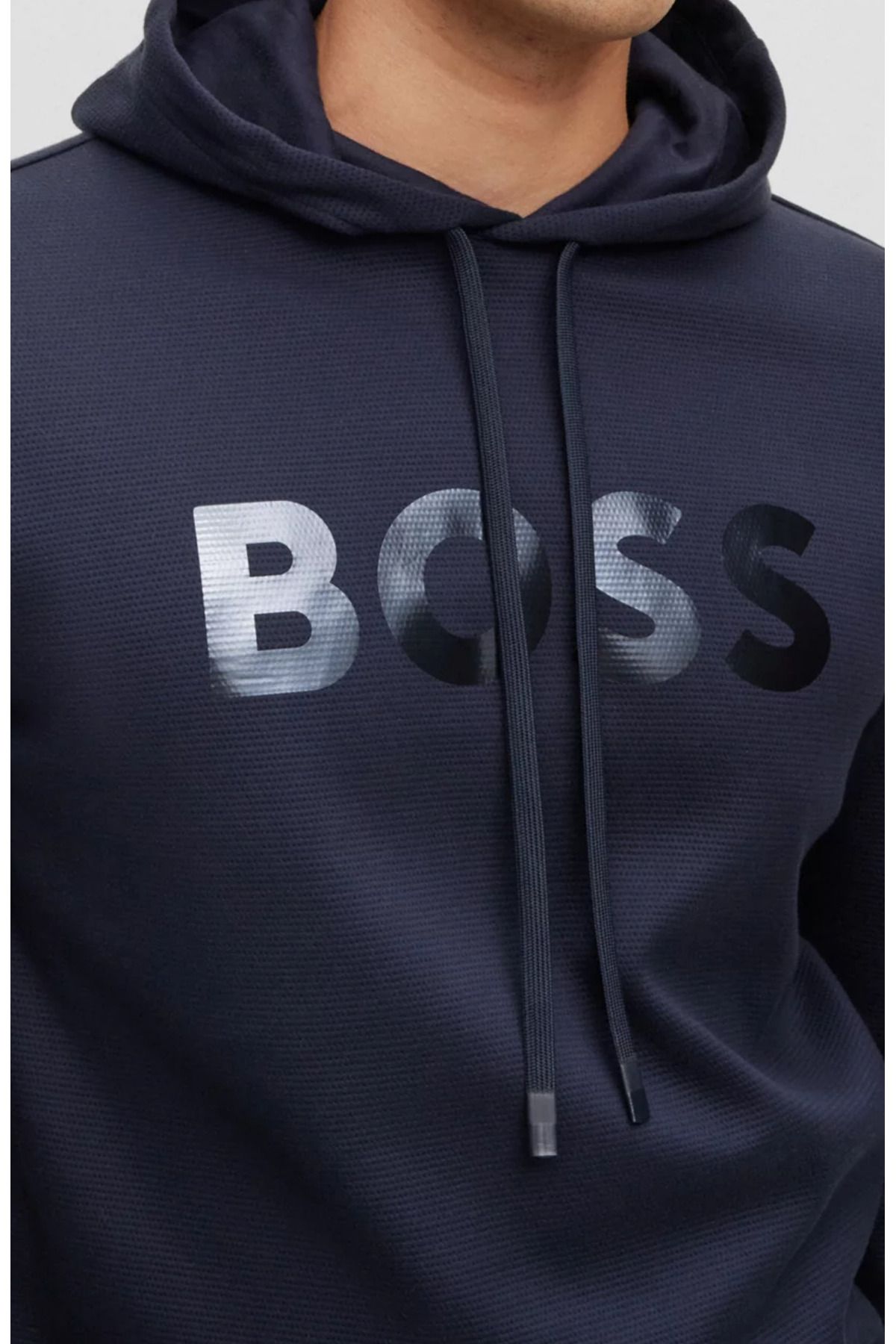 Navy hugo boss sweatshirt store