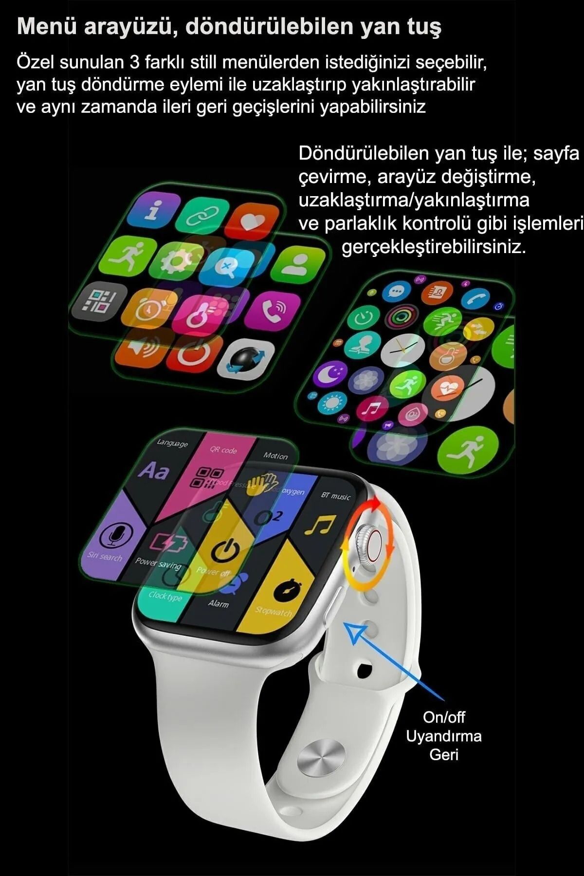 TekizTeknoloji Hw56 Plus Pembe Smart Watch 8 Kad n Ak ll Saat Wireless Charging iOS Android Uyumlu Fiyat Yorumlar Trendyol