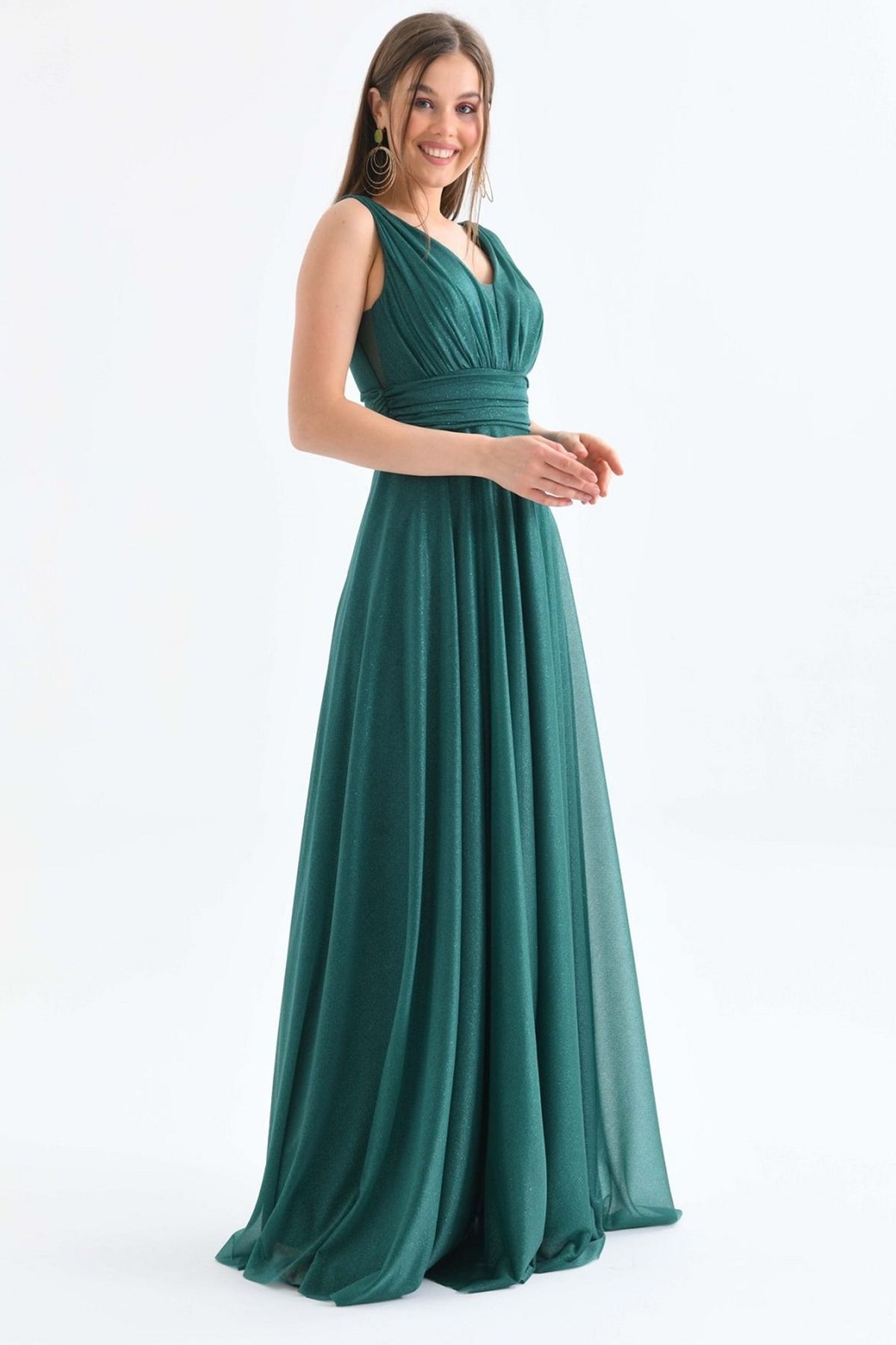 Dark green occasion best sale dress