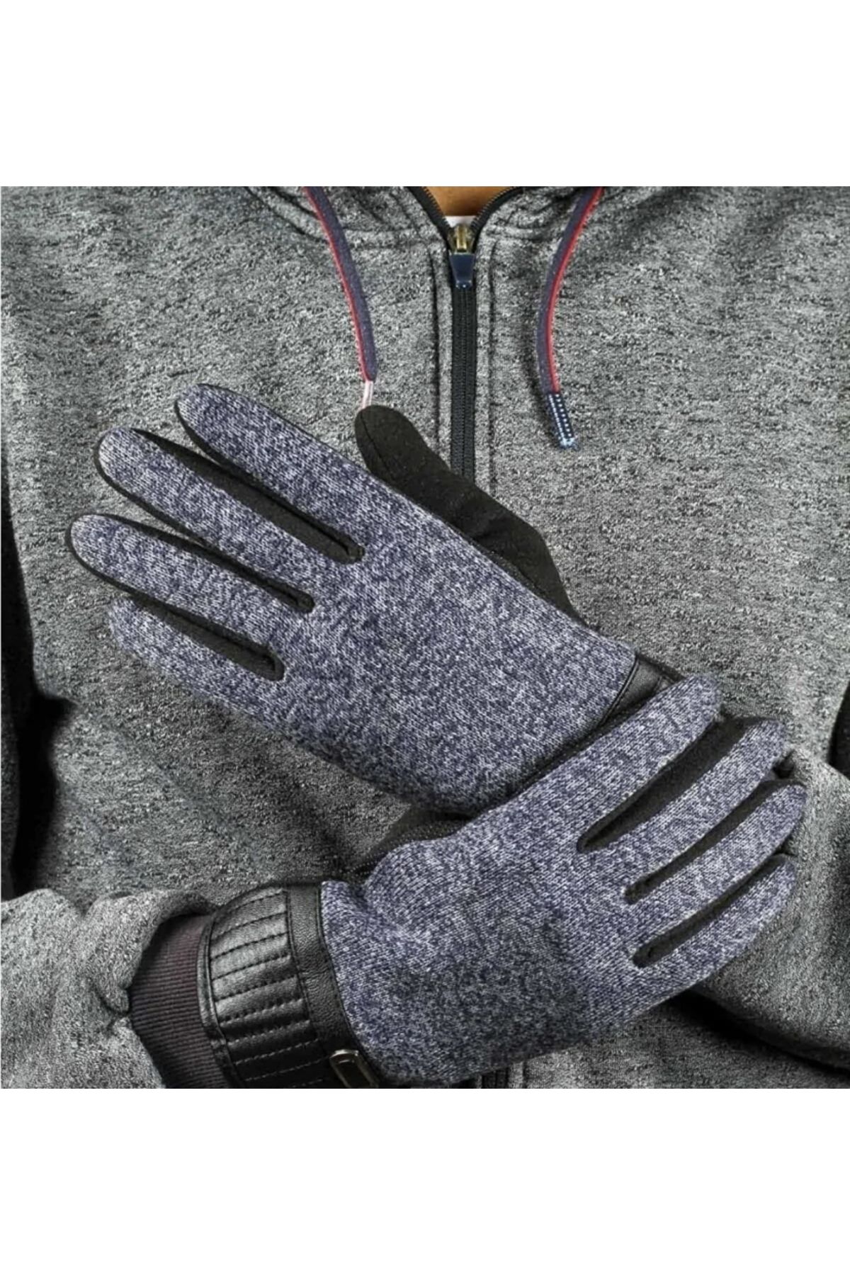 WORKPASAJ Trico Piele Bărbați Acoperit Impermeable Anti Alunecare Palmă Ecran Tactil Mănusi Bărbați Masculin - 39